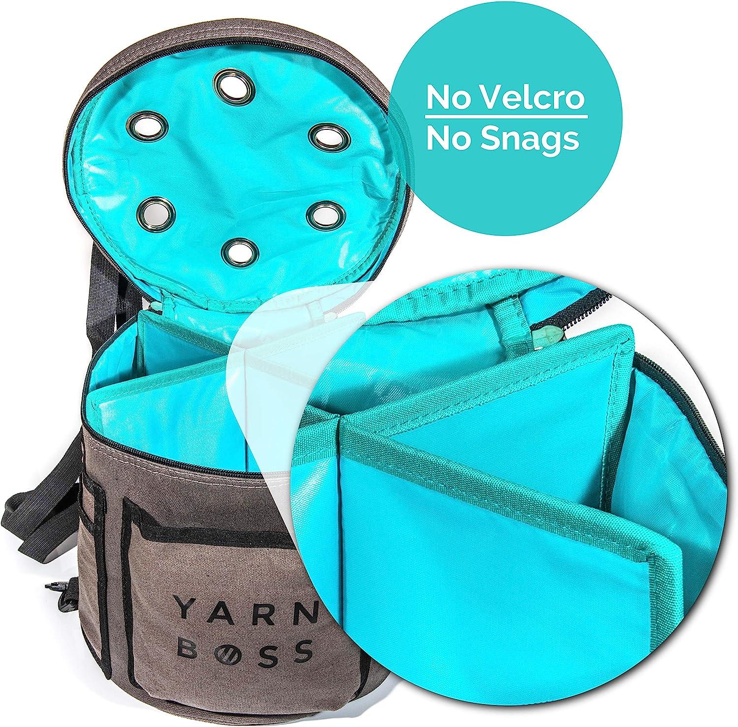 Yarn Boss Yarn Bag - Travel with Yarn & Knitting Supplies - Yarn Storage to  Organize Multiple Projects and Keep Your Yarn Safe and Clean - Knitting