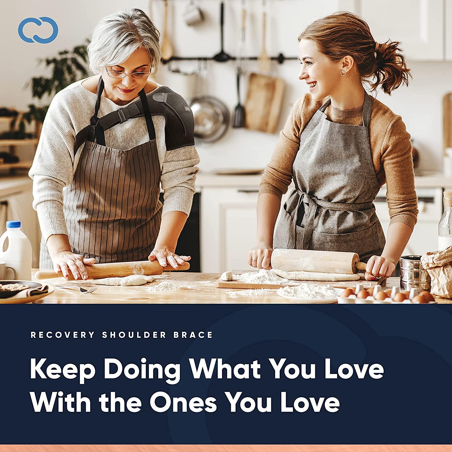 Copper Compression Shoulder Brace Copper Infused Immobilizer