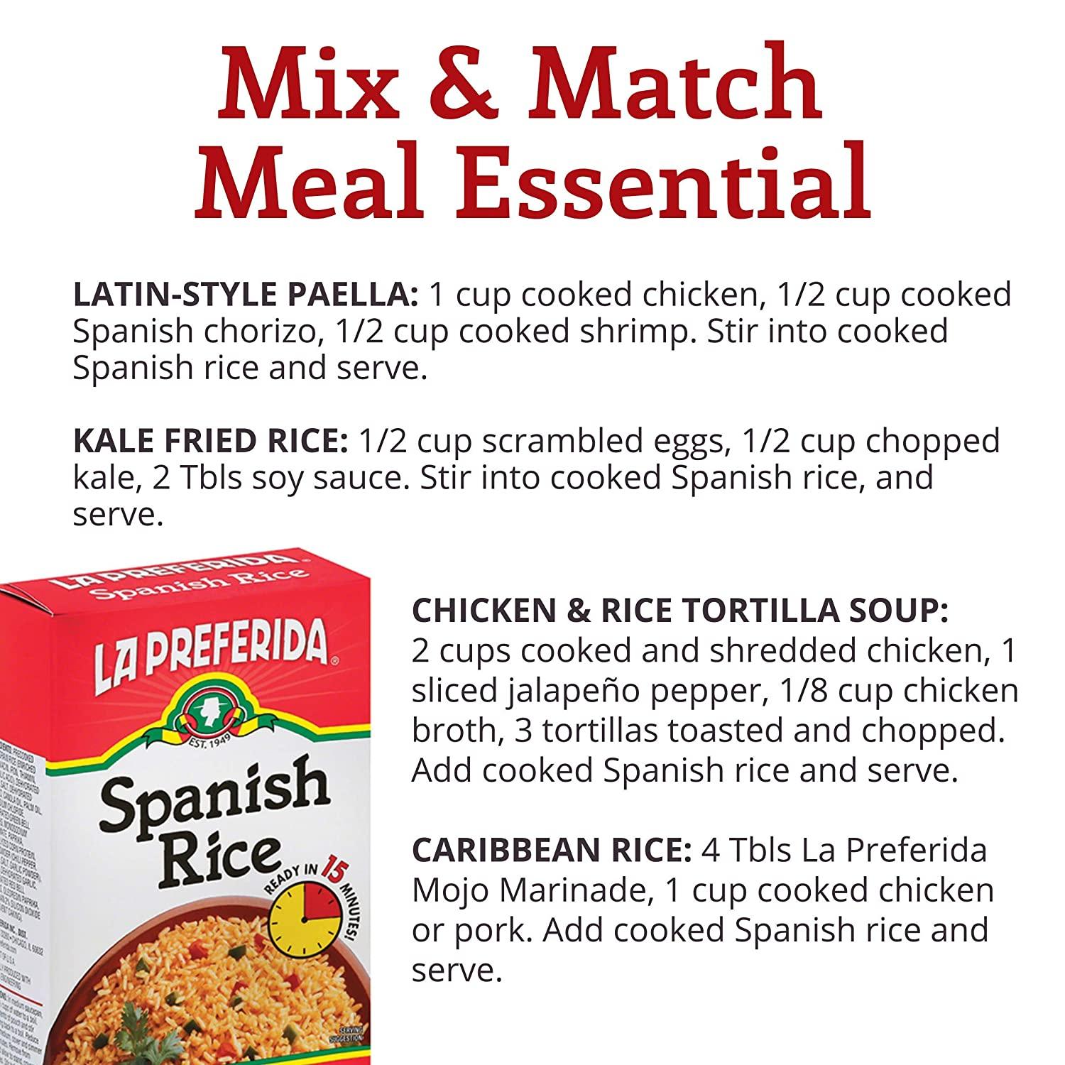 La Preferida Spanish Rice in a Box, 5.25 oz, (Pack 3)