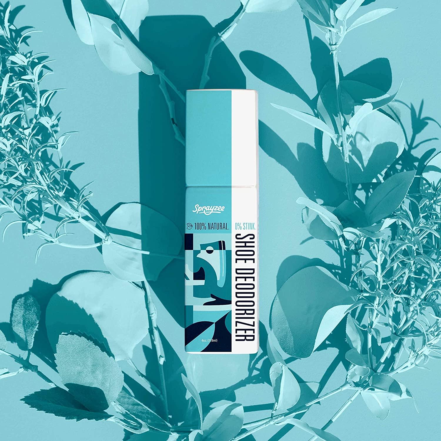 Natural Shoe Deodorizer Spray for Foot Odor & Sport Gear INSTANT Shoe