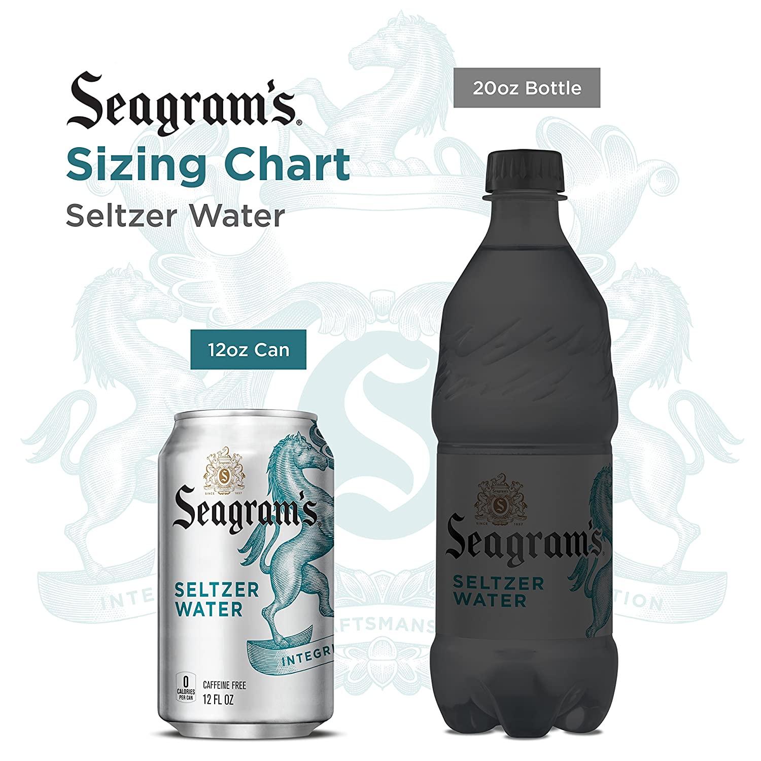 Seagram's Seltzer Water 12 fl oz 6 Pack Refreshing Sparkling Water Packs
