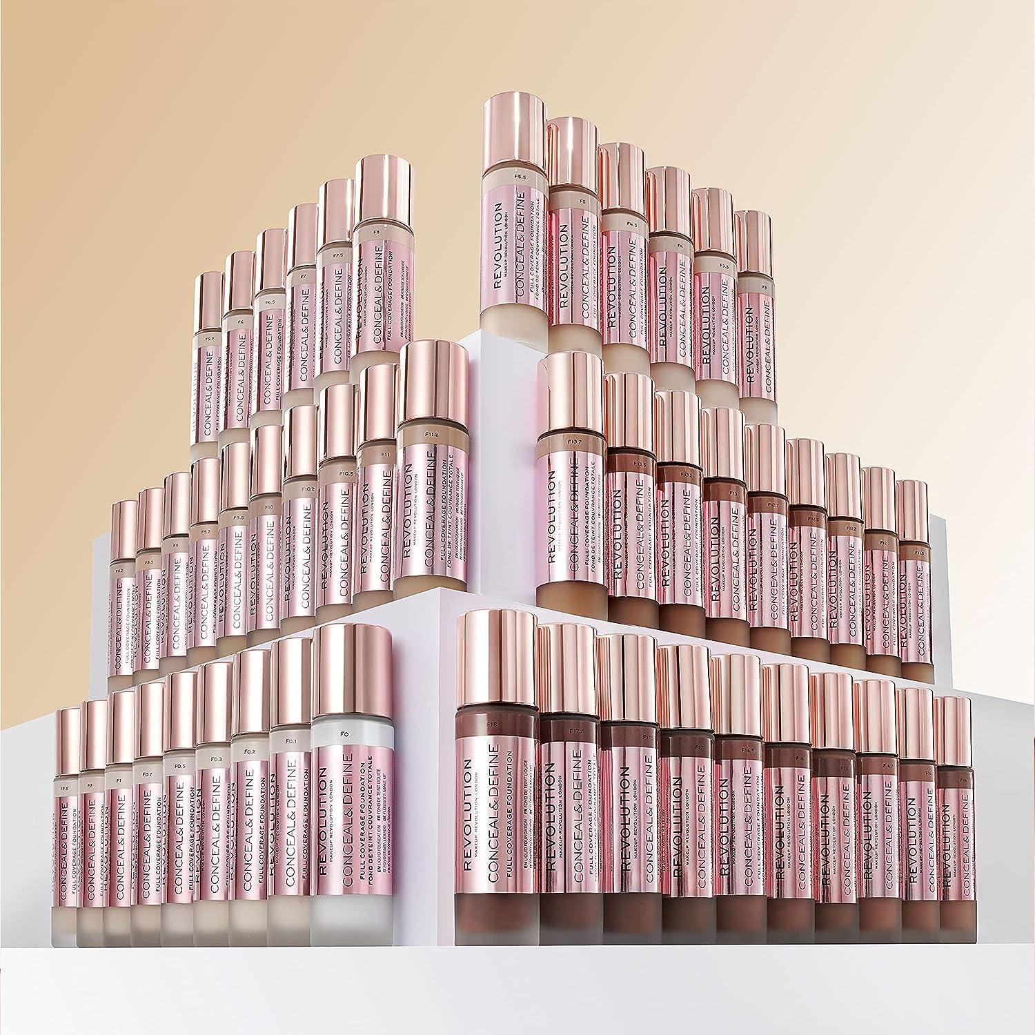 Makeup Revolution Conceal Hydrate Foundation F13 Vegan Cruelty Free Hyaluronic Acid Infused 23ml