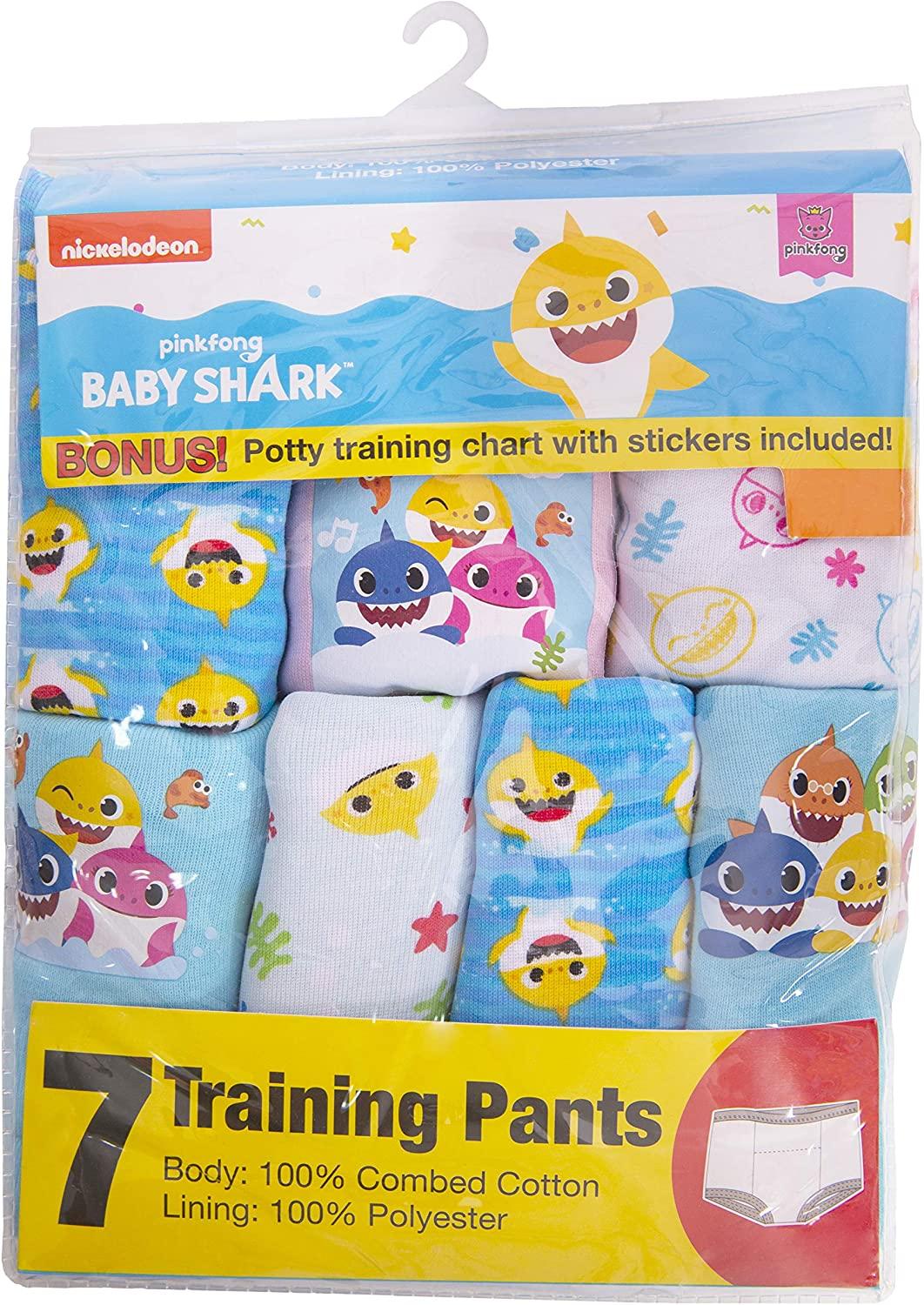 Baby Shark Baby Potty Training Pant Multipacks 2T Shark Pink 7pk