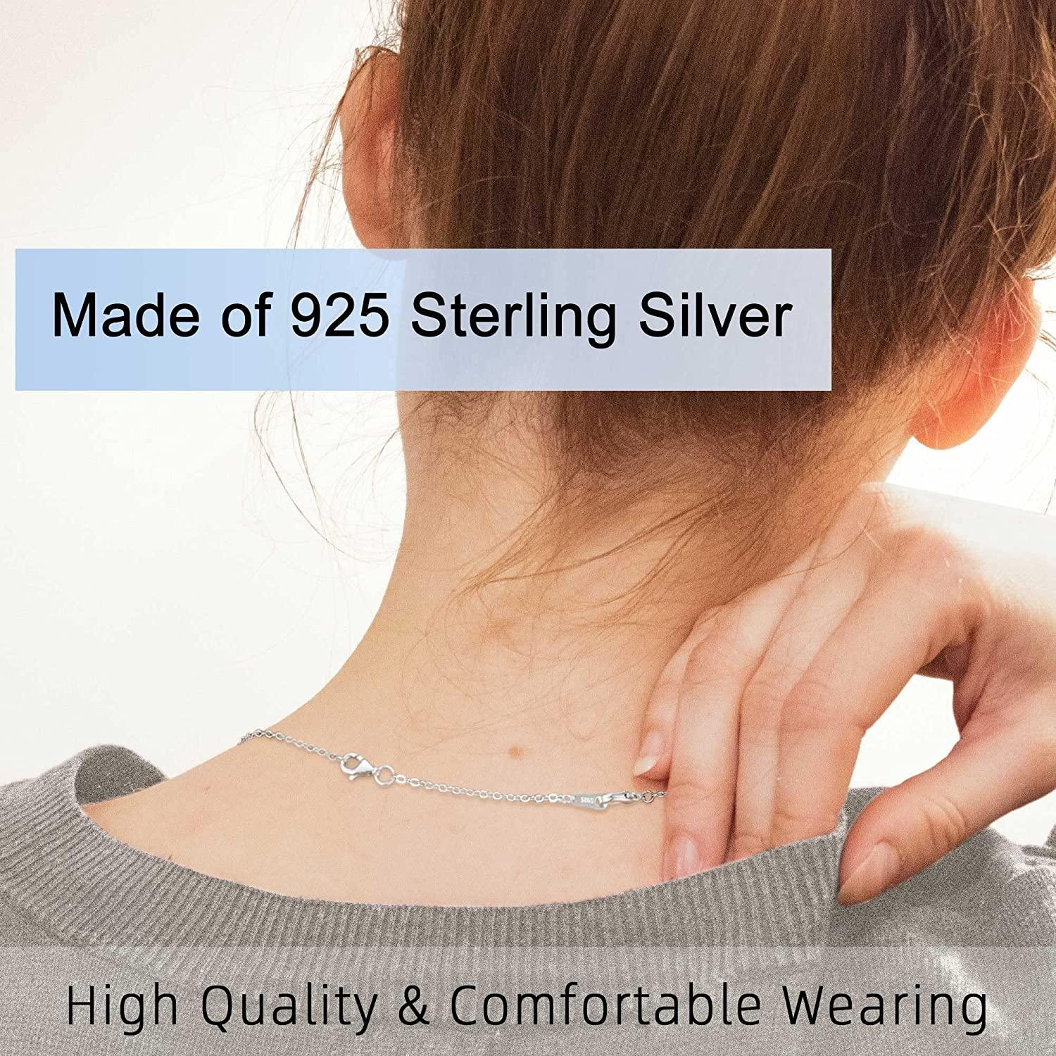 925 Sterling Silver Necklace Extender Sterling Silver Necklace Chain  Extenders for Necklaces 2, 3, 4 Inches 2 3 4 inch Silver