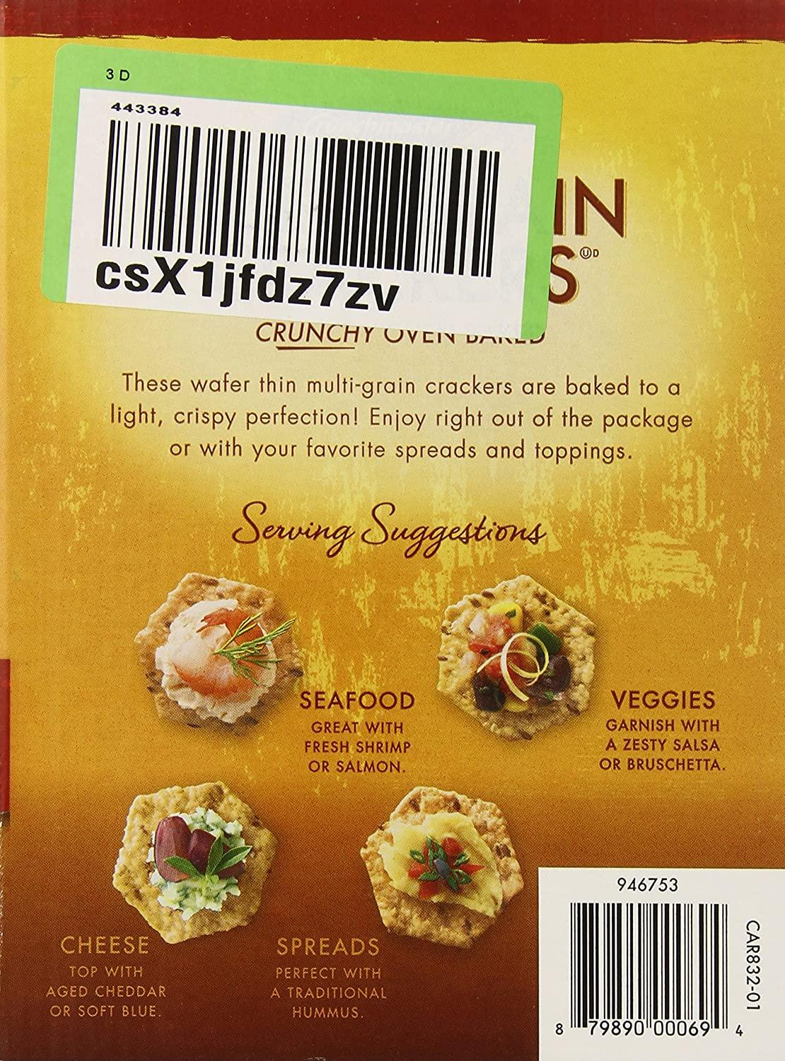 Crunchmaster Multi Grain 6 Seed Cracker 14 Oz Sesame Pack of 2