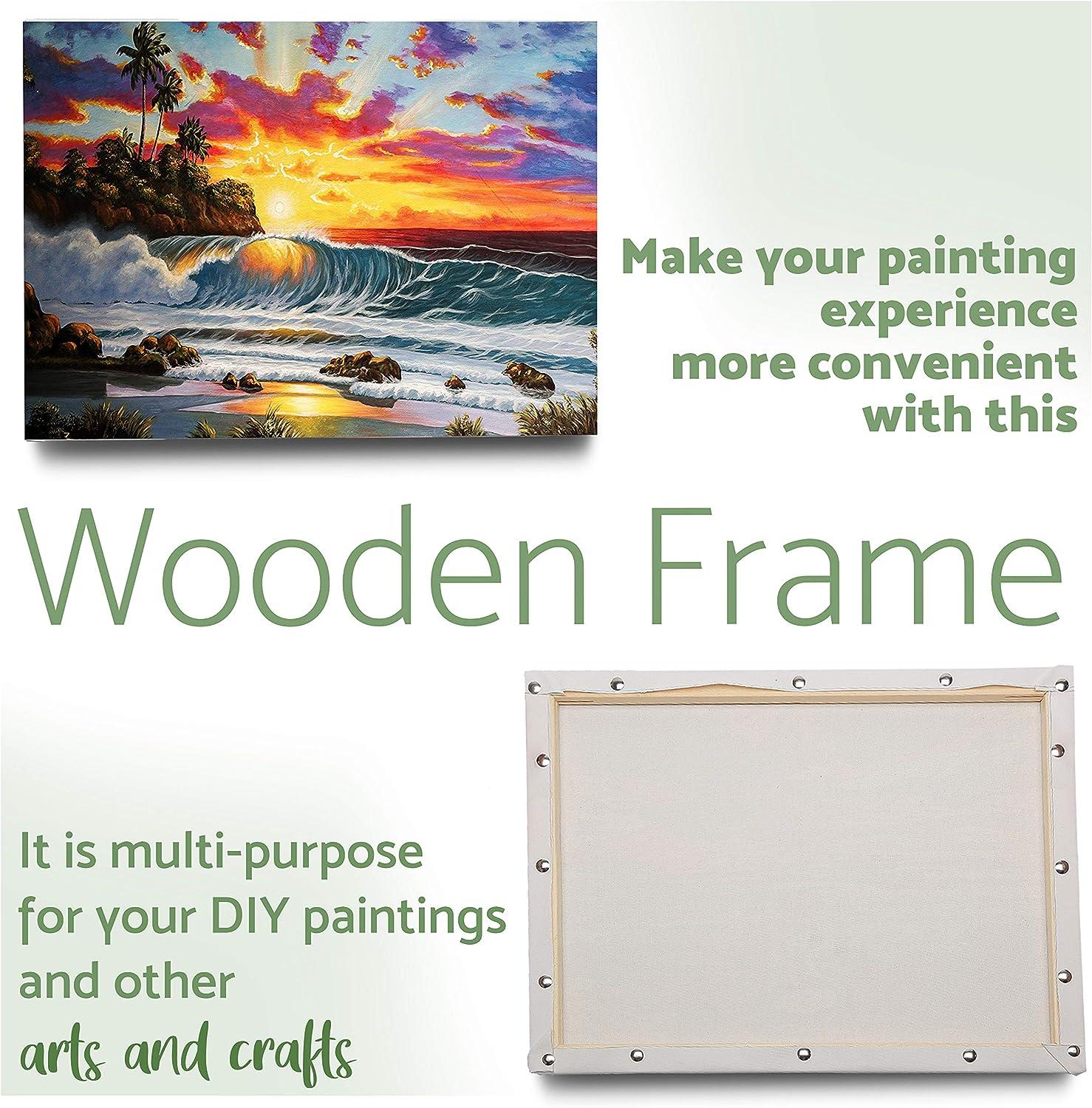 🖼️ ARTIQO DIY Canvas Stretcher Bars: 16x20 Inch Frame for…
