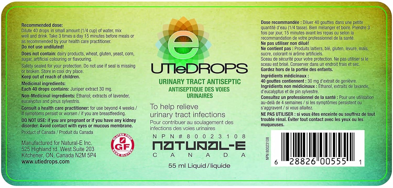 UTI EDrops All Natural Treatment for Urinary Tract Infection. Quickly Eliminates Burning