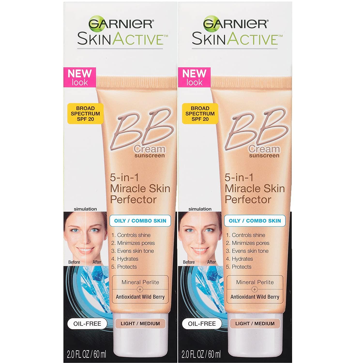 Garnier Skin Skinactive Bb Cream OilFree Face Moisturizer, Light
