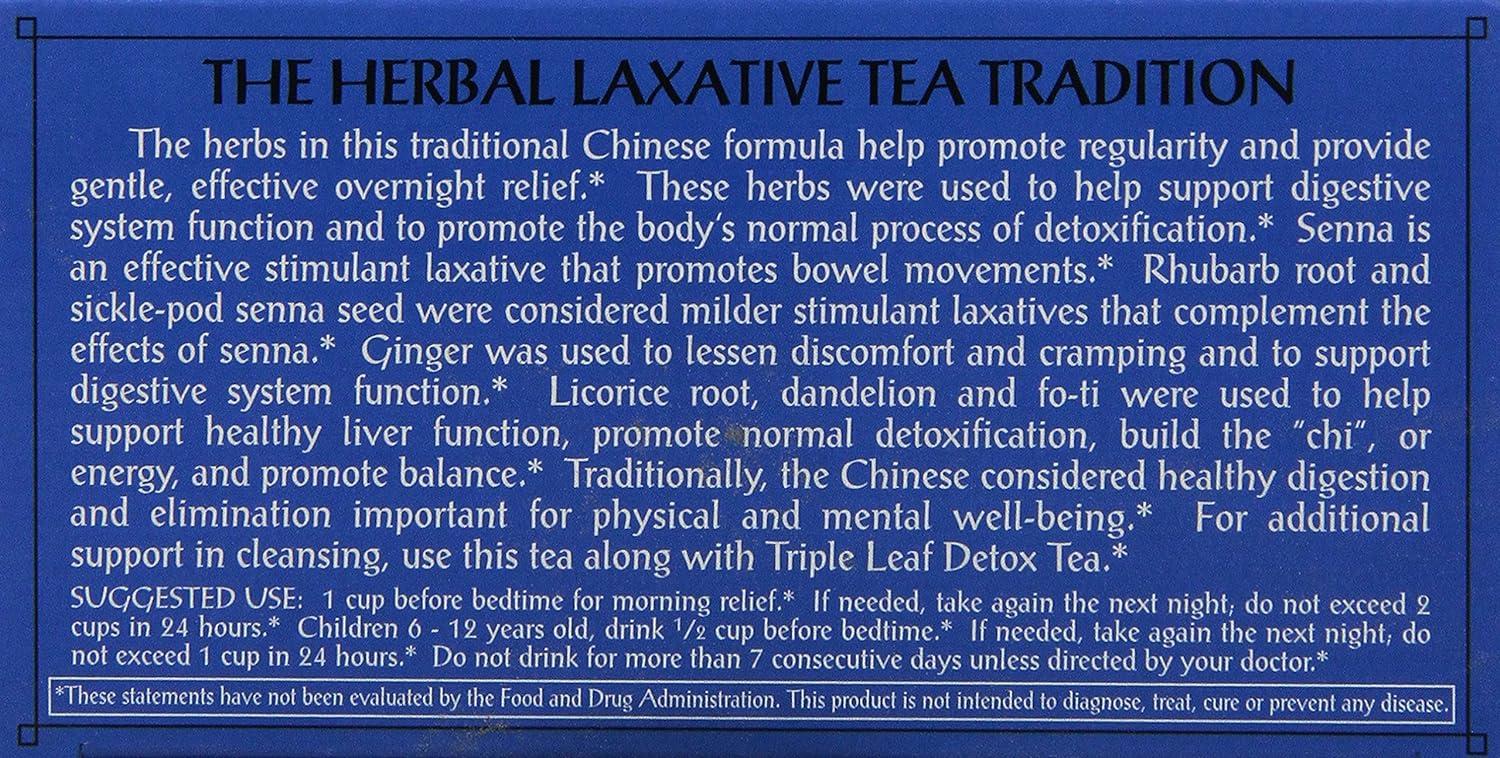 Triple Leaf Tea Tea Herbal Laxative 20 bag