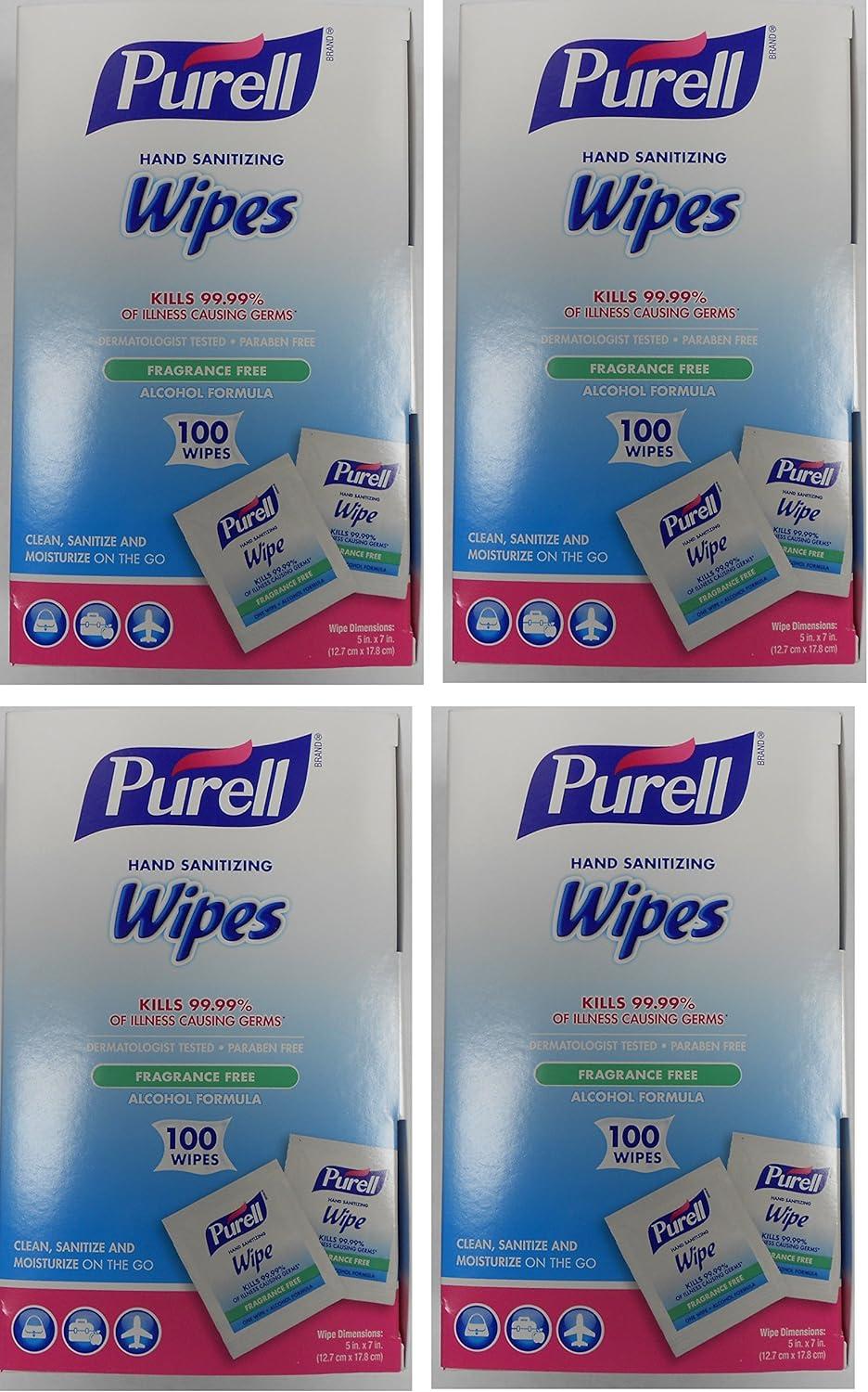 PURELL Sanitizing Hand Wipes Individually Wrapped 400ct.