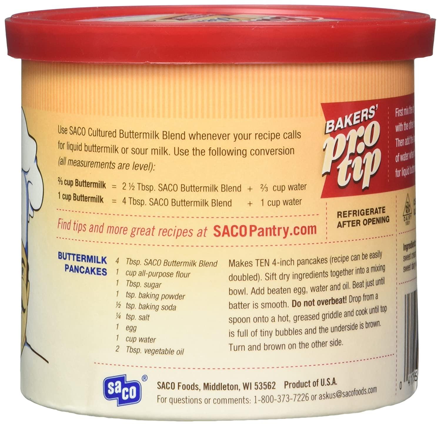 Saco Foods Buttermilk Powder Blend Cultured 12 oz 1 each