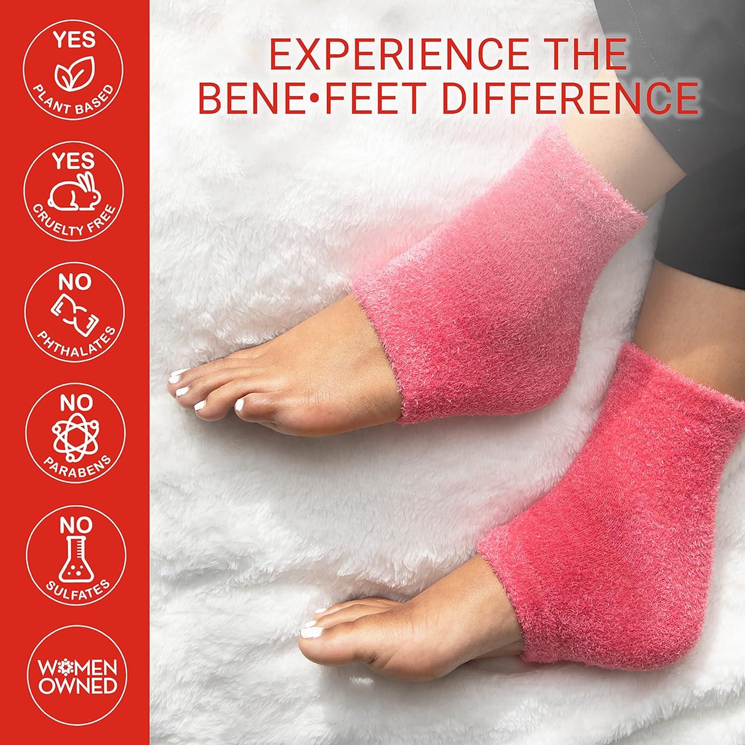 Benefeet Toeless Aloe Moisturizing Heel Socks Effective Overnight