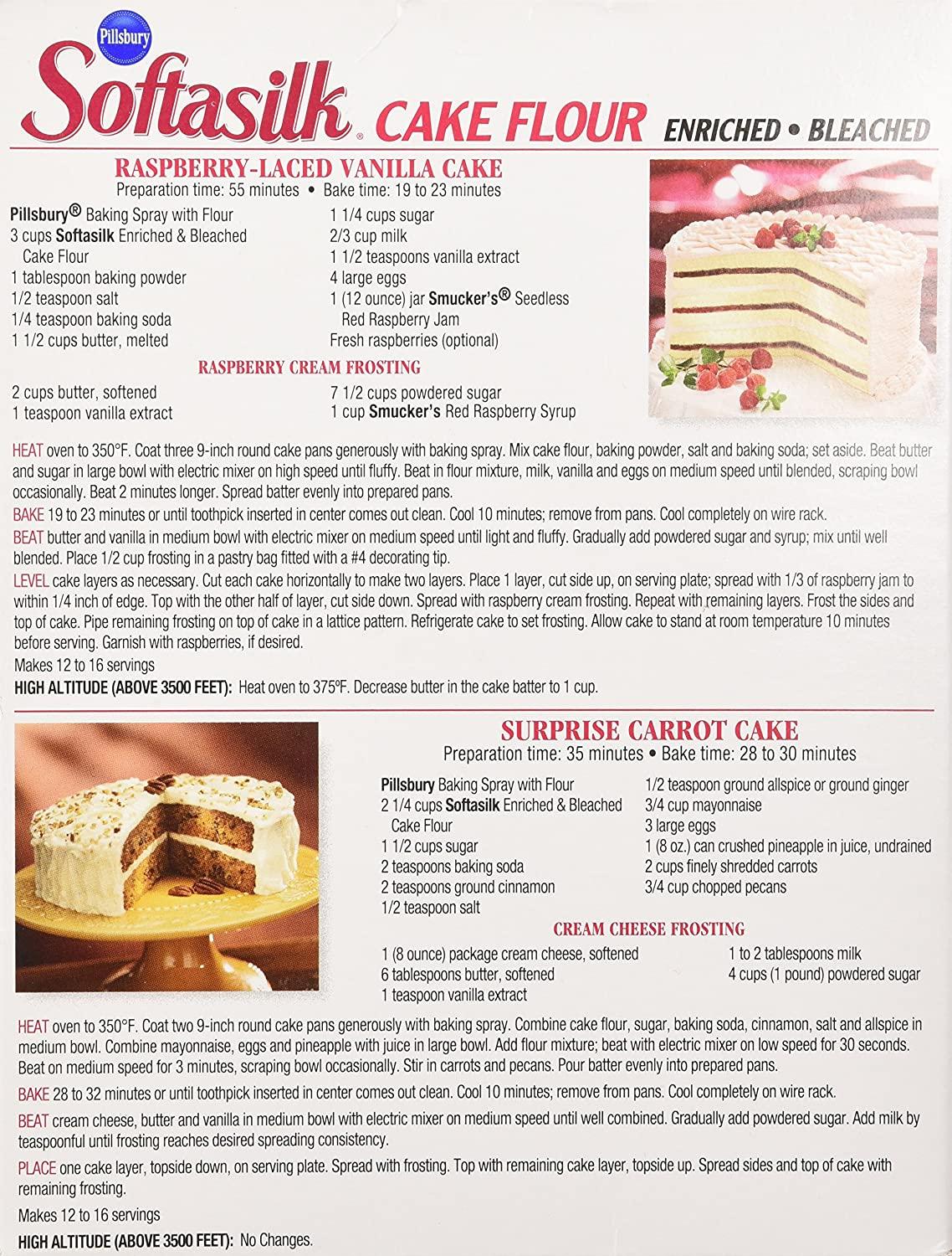 Pillsbury Softasilk Cake Flour 32 oz 2 Pack Premium Quality Baking