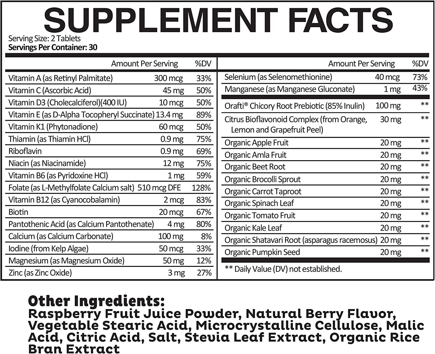 Clarity Kids Super Multivitamin for Children Vitamin C, D & Zinc