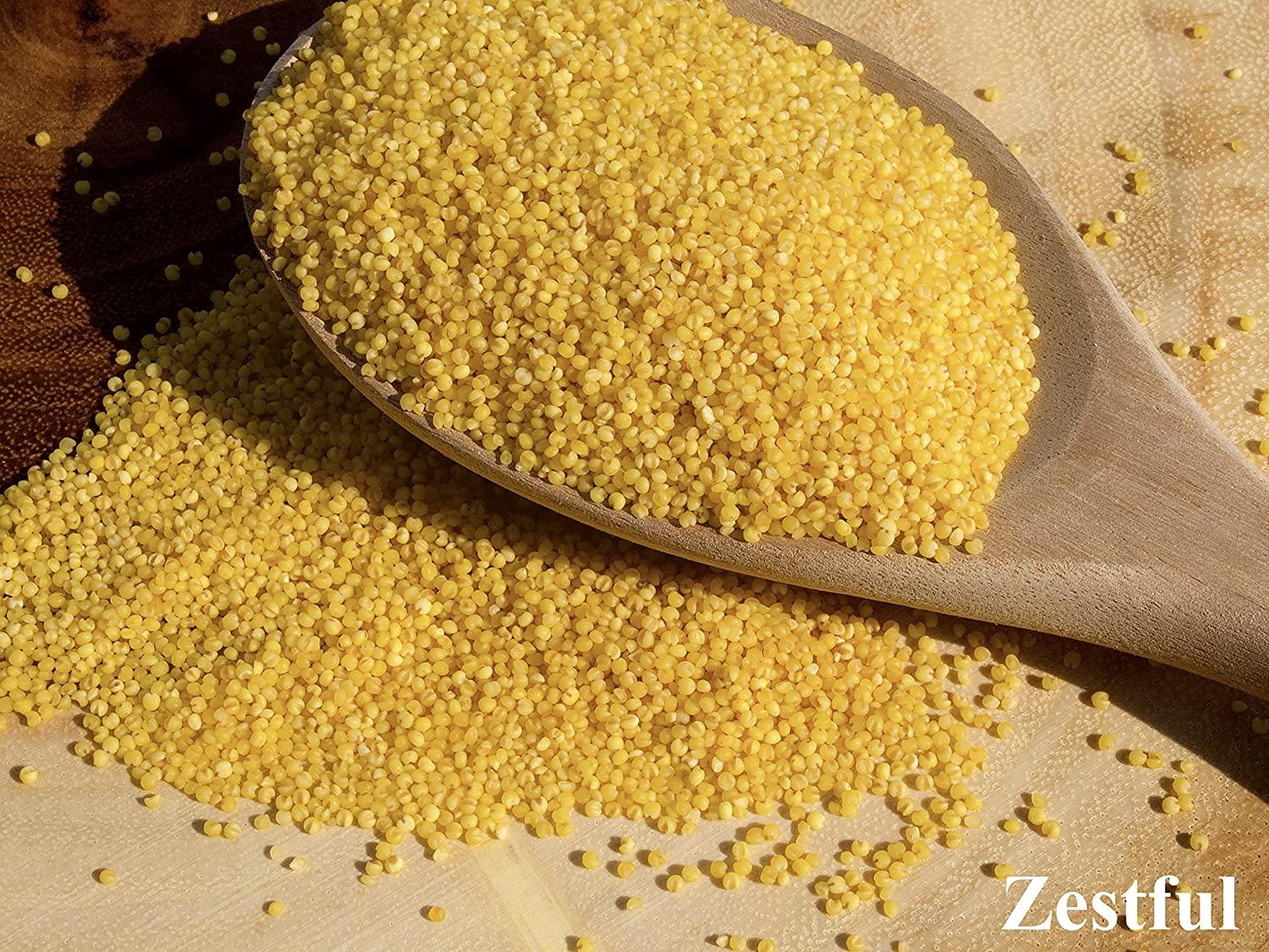 Zestful Foods Organic Hulled Millet Grain 2 Pounds GlutenFree