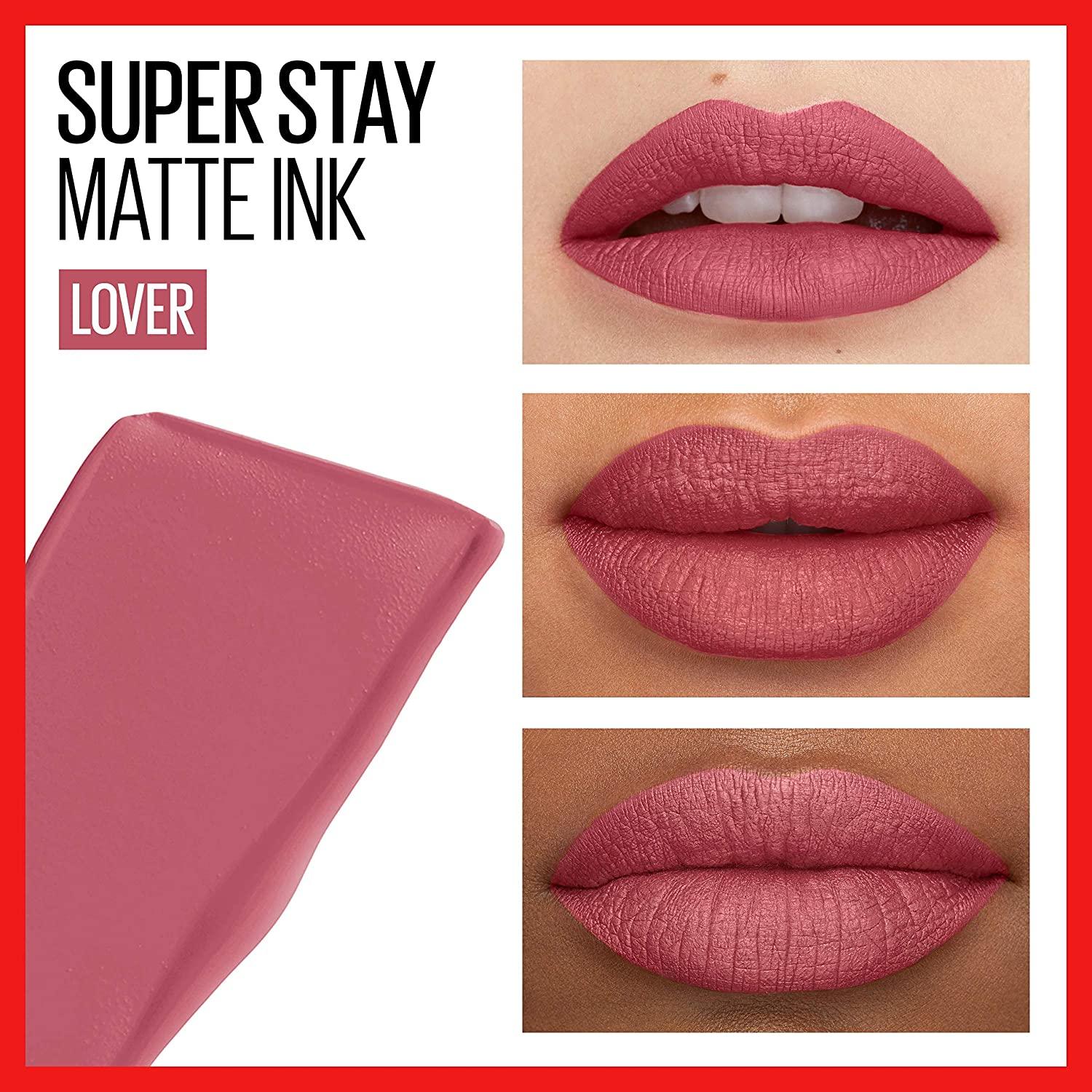 Maybelline New York Super Stay Matte Ink Liquid Lipstick, Transfer Proof,  Long Lasting, Limited Edition Birthday Cake Scented Shades, Show Runner