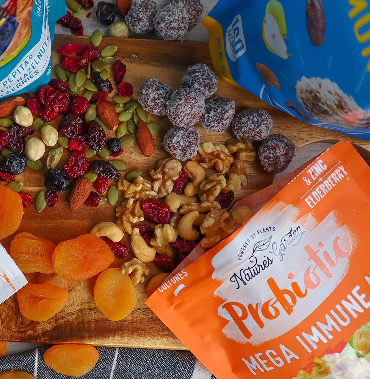 nabe190 21枚セット Nature's Garden Probiotic Immune Snack Packs - Mixed Nuts with