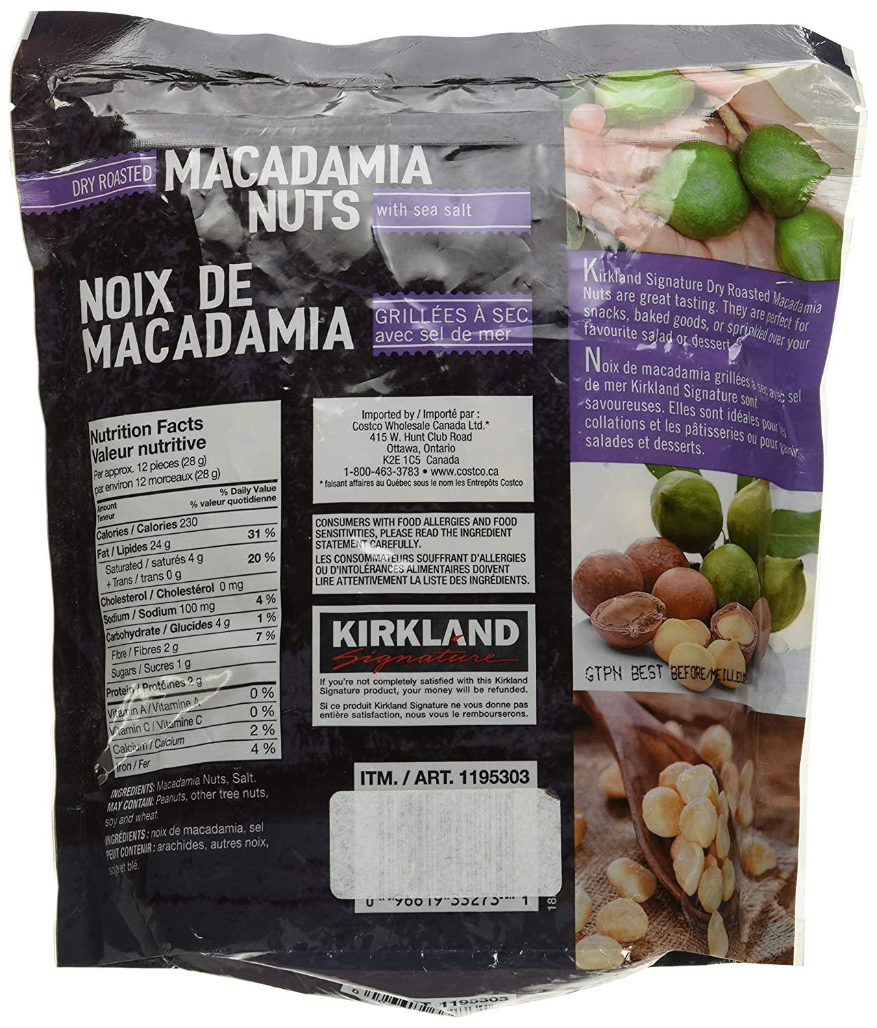 KIRKLAND SIGNATURE Roasted Macadamia Nuts Wt 24 Ounce ), Dry