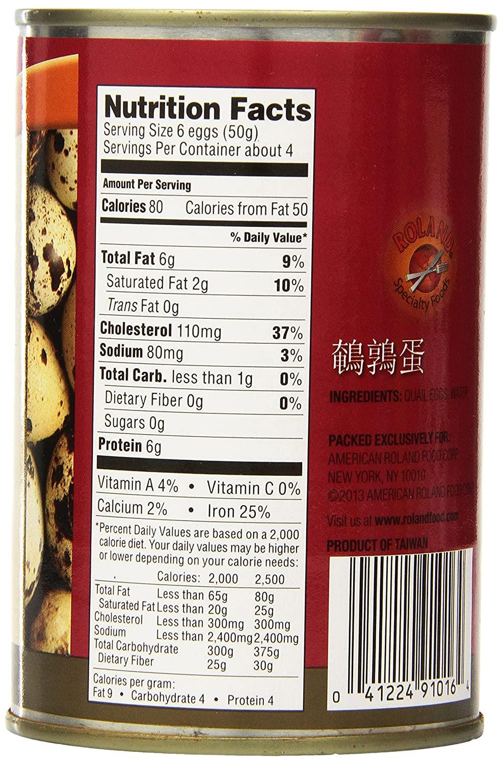 Roland Foods Quail Eggs, Specialty Imported Food, 15Ounce Can (Pack of 6)