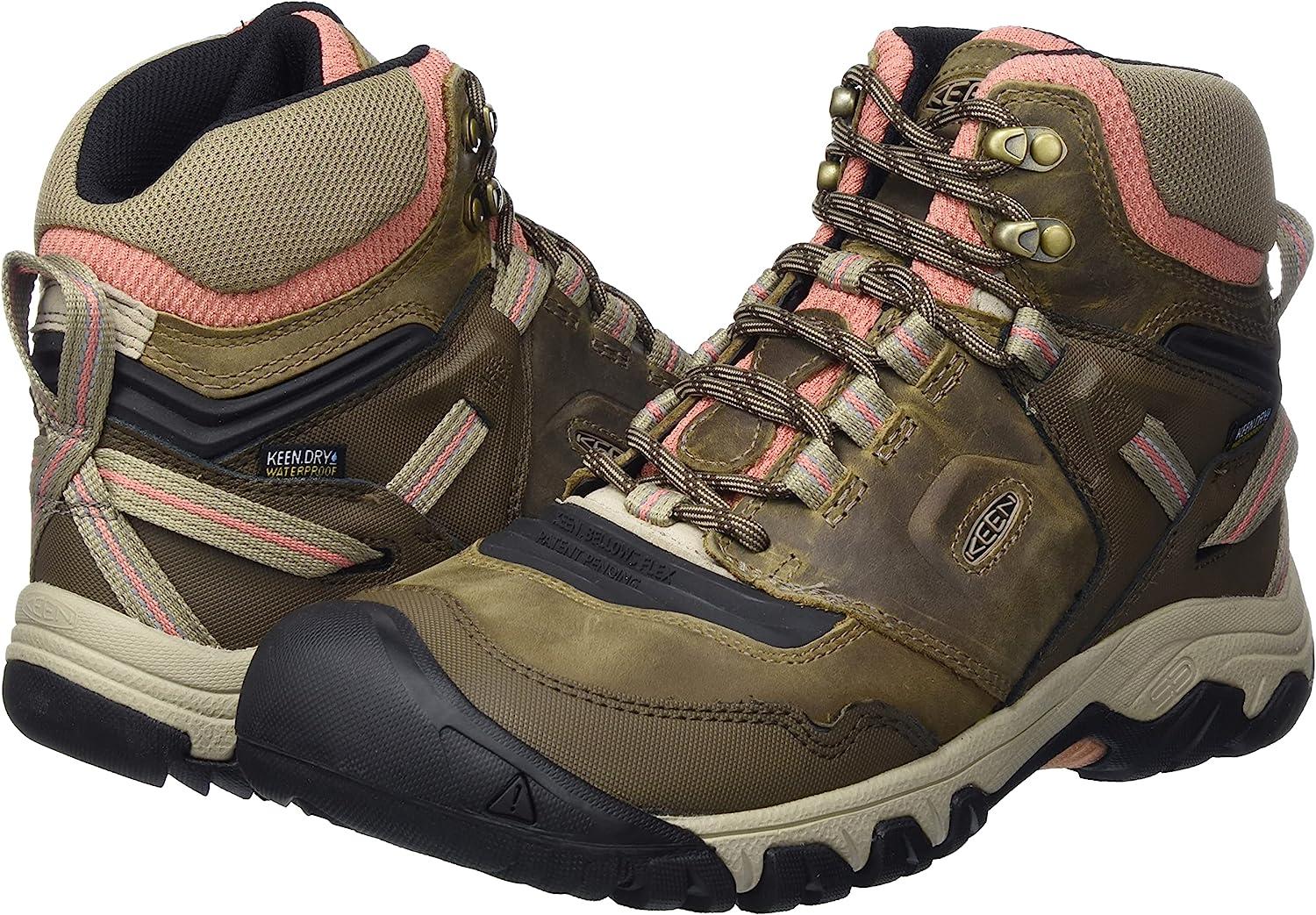 KEEN Women's Ridge Flex Mid Waterproof Hiking Boots