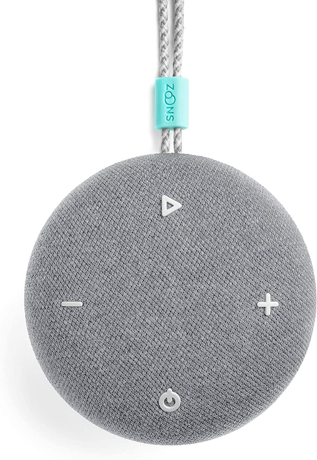 SNOOZ Button - White Noise Sound Machine - Non-Looping White Noise, Pink  Noise, and Fan Sounds Plus Bluetooth Speaker - Charcoal