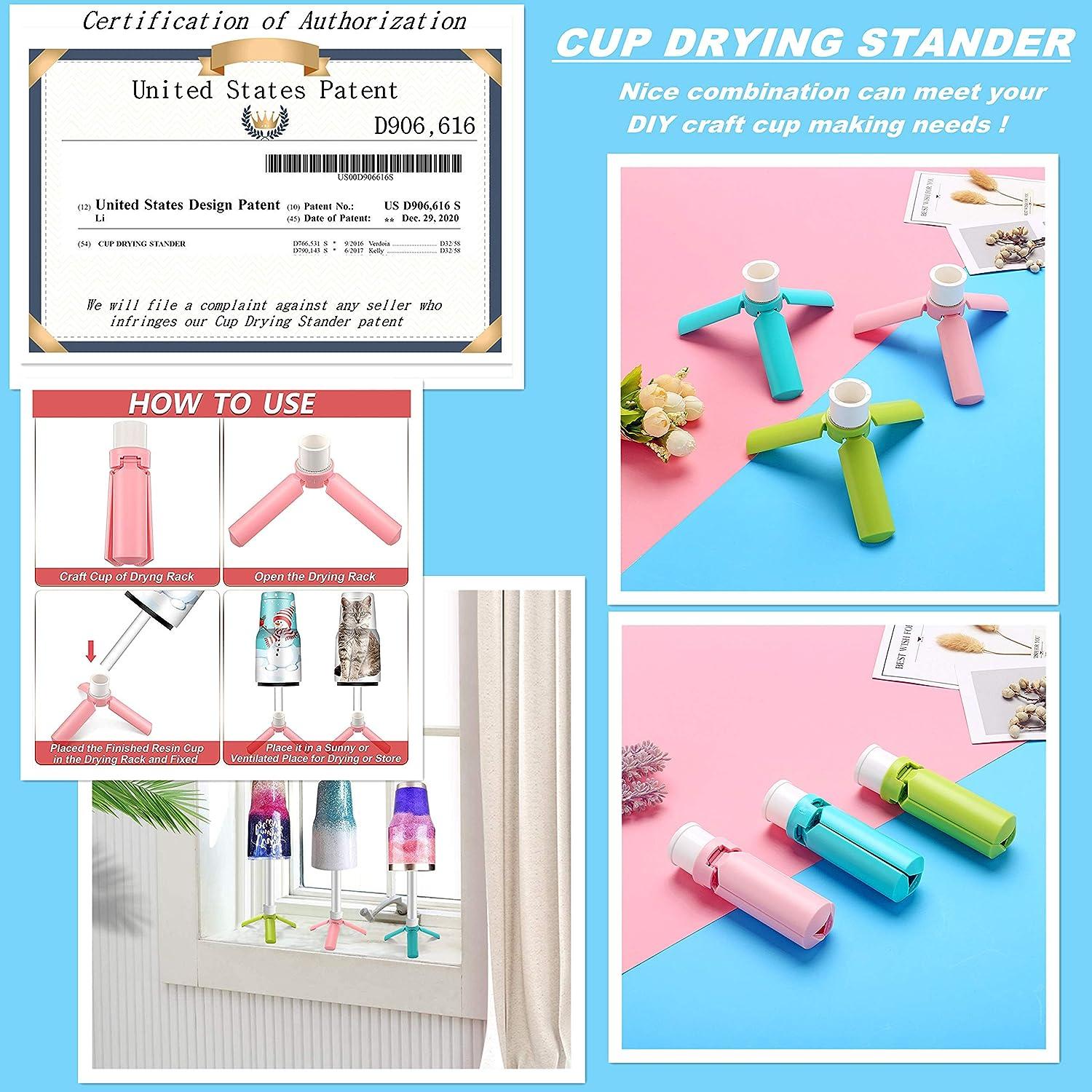 Double 2 Cup Turner Spineer for Crafts Epoxy Resin 2 Tumbler Spinner Machine  Kit DIY Glitter Epoxy Tumblers Double-Cup Turner