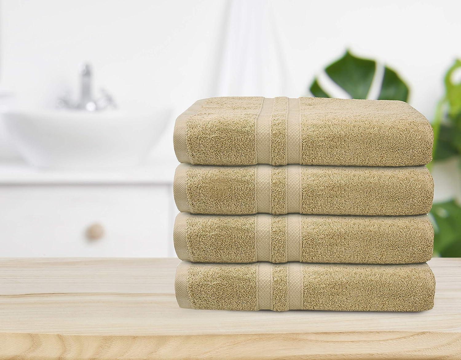 Talvania Luxury Bath Towels - 100% Ring Spun Cotton 650 GSM Big