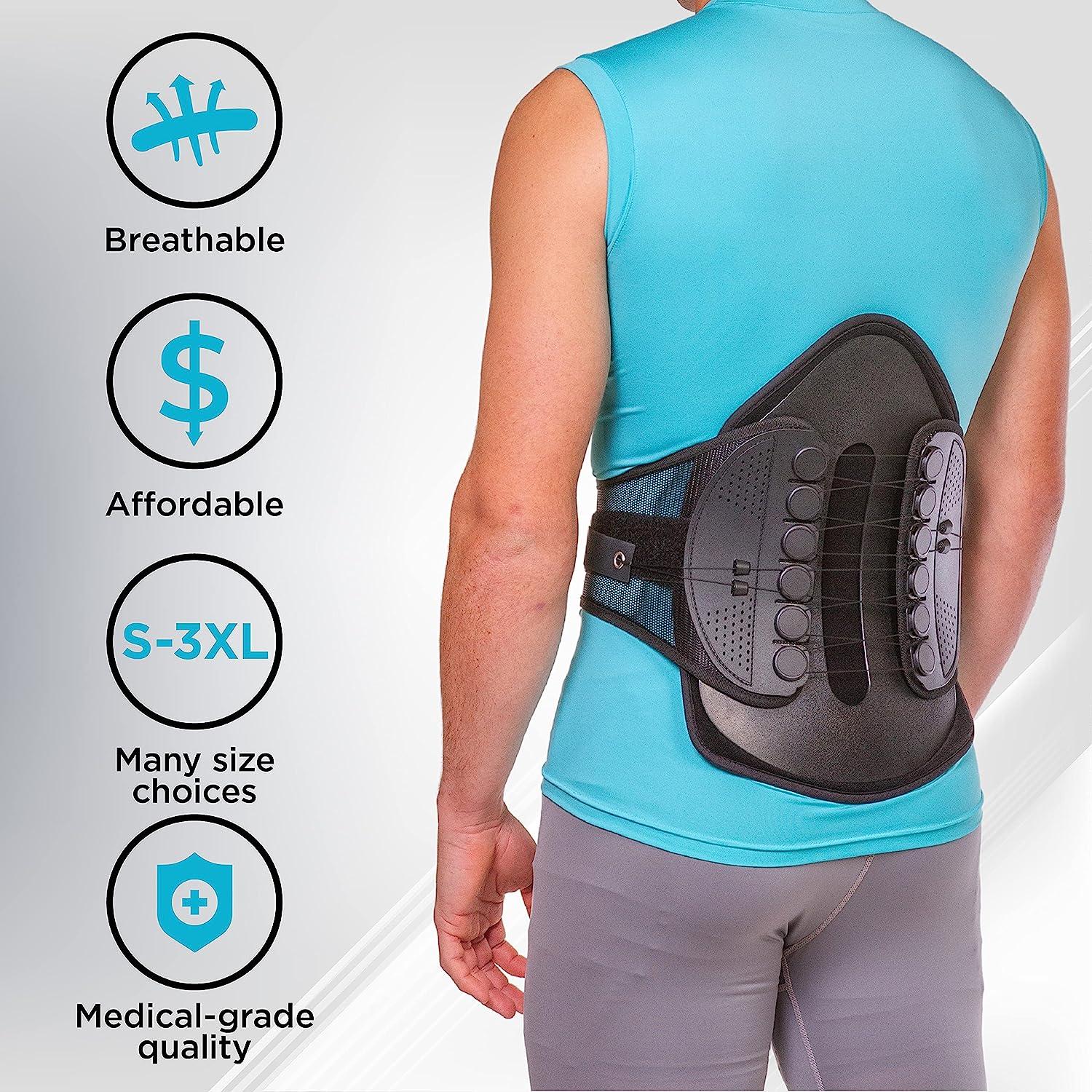 Spine Decompression Back Brace - MAC Plus Rigid Lumbosacral Corset Belt  with Pulley System for Sciatica Pain, Disc Injury and After Laminectomy or  Spinal Fusion Surgery (S) : : Health, Household and