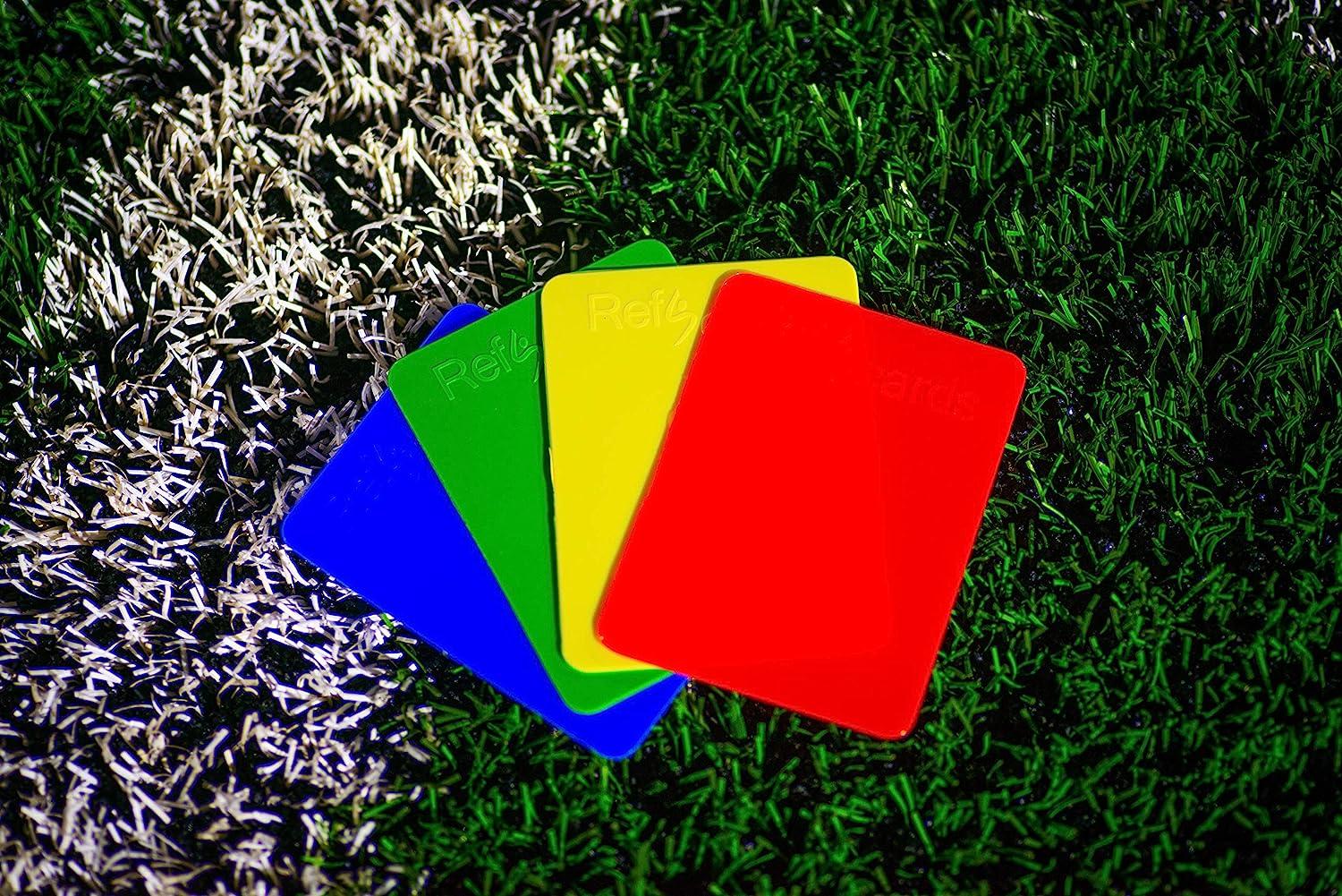 RefStuff RefScards Soccer Referee Red and Yellow Cards Pack of 4 with