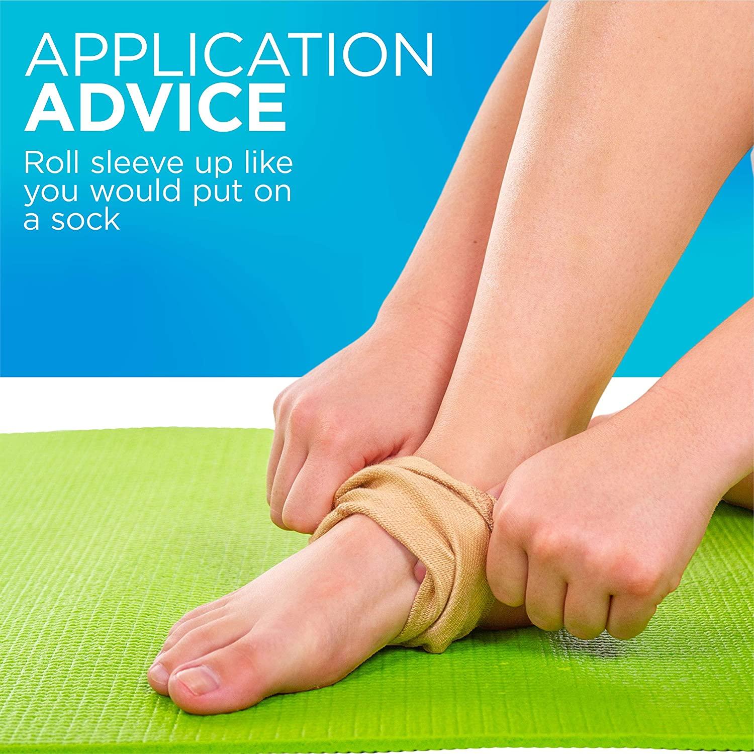 BraceAbility Elastic Ankle Brace Lightweight Foot Support Protection