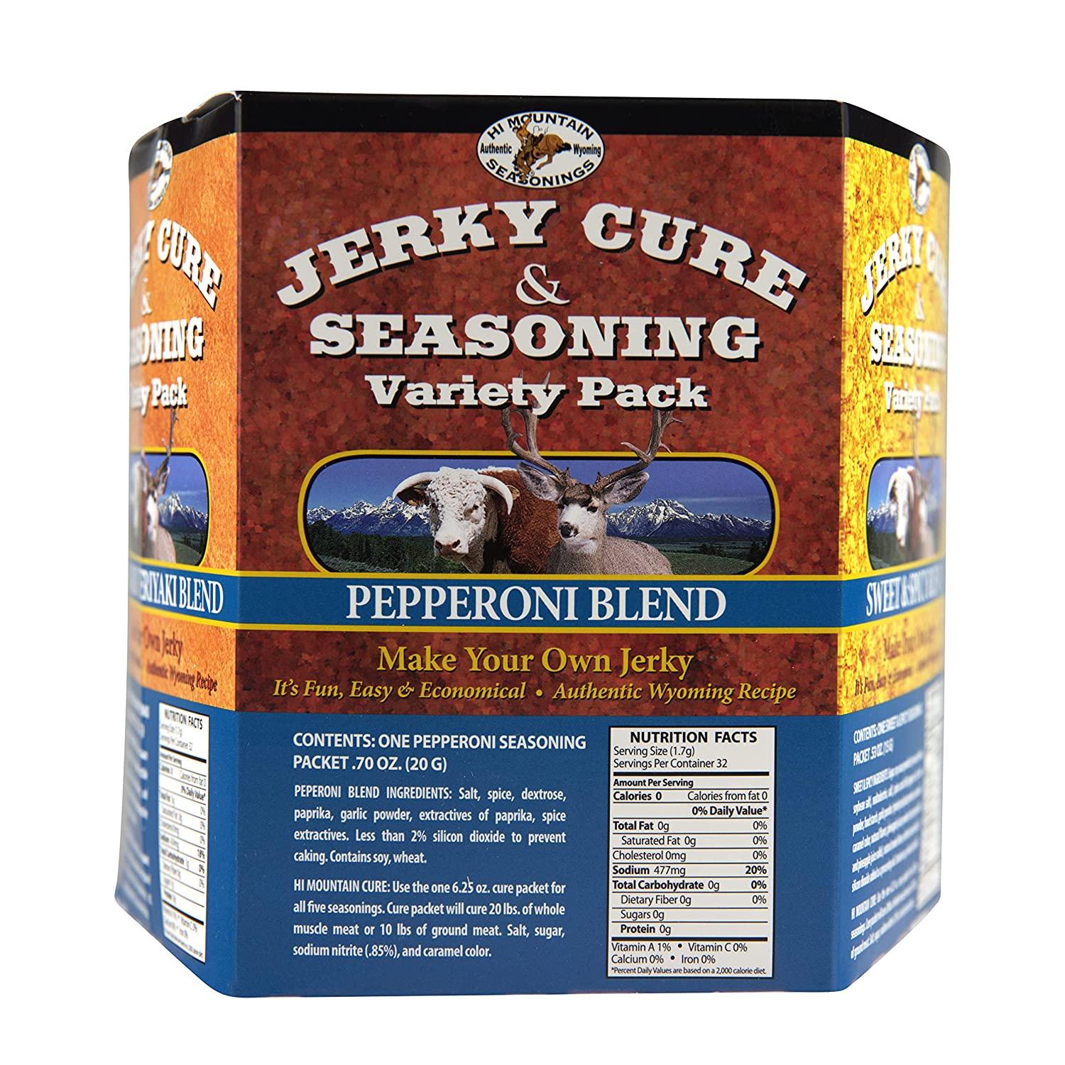 Hi Mountain Jerky Cure & Seasoning Kit Variety Pack 2 Mandarin