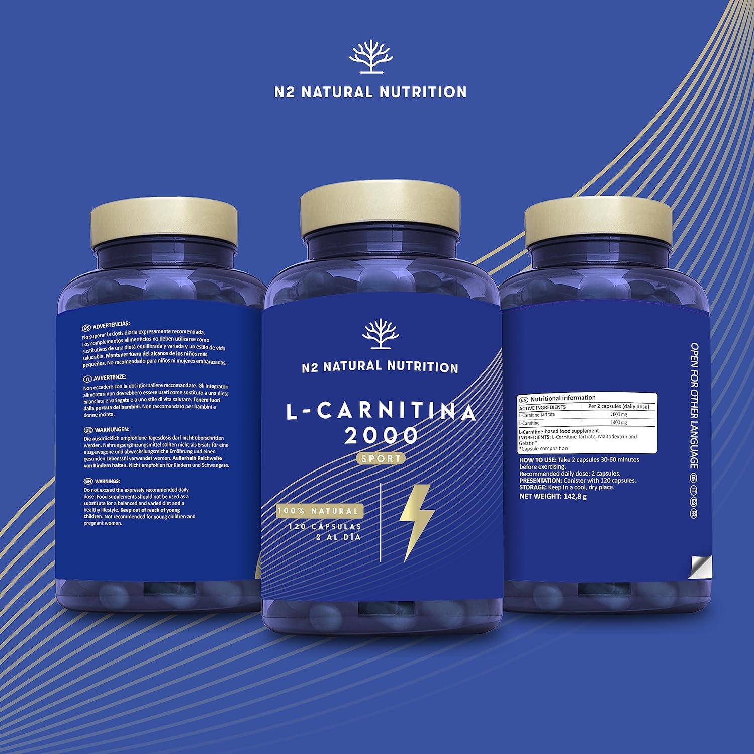 Vegan ALCAR With BioPerine Alpha01 L-Carnitine 2000mg With BioPerine - 120  Capsules For Energy & Metabolism Support, Vegan