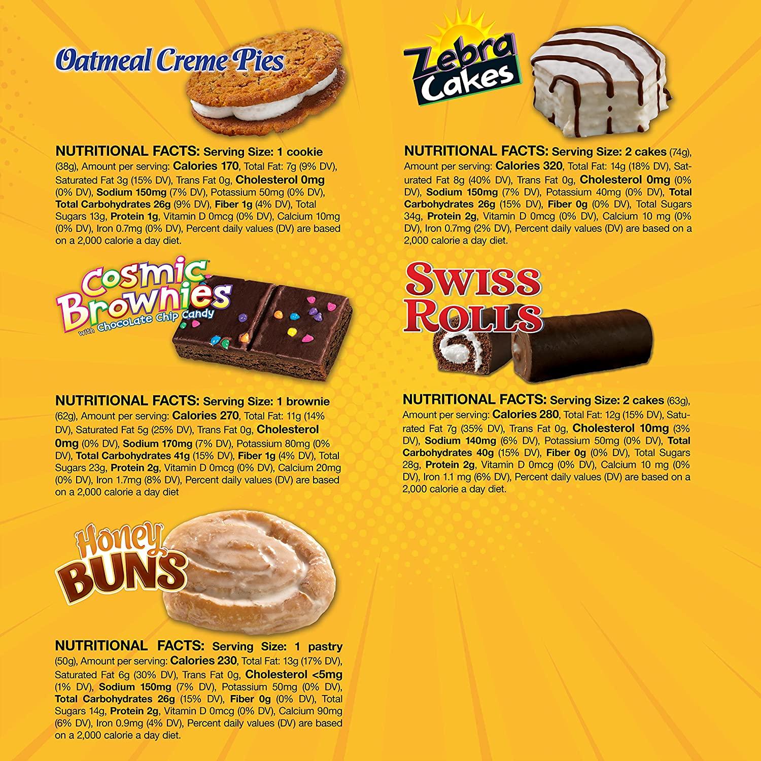 Little Debbie Variety Pack Zebra Cakes, Cosmic Brownies, Honey Buns