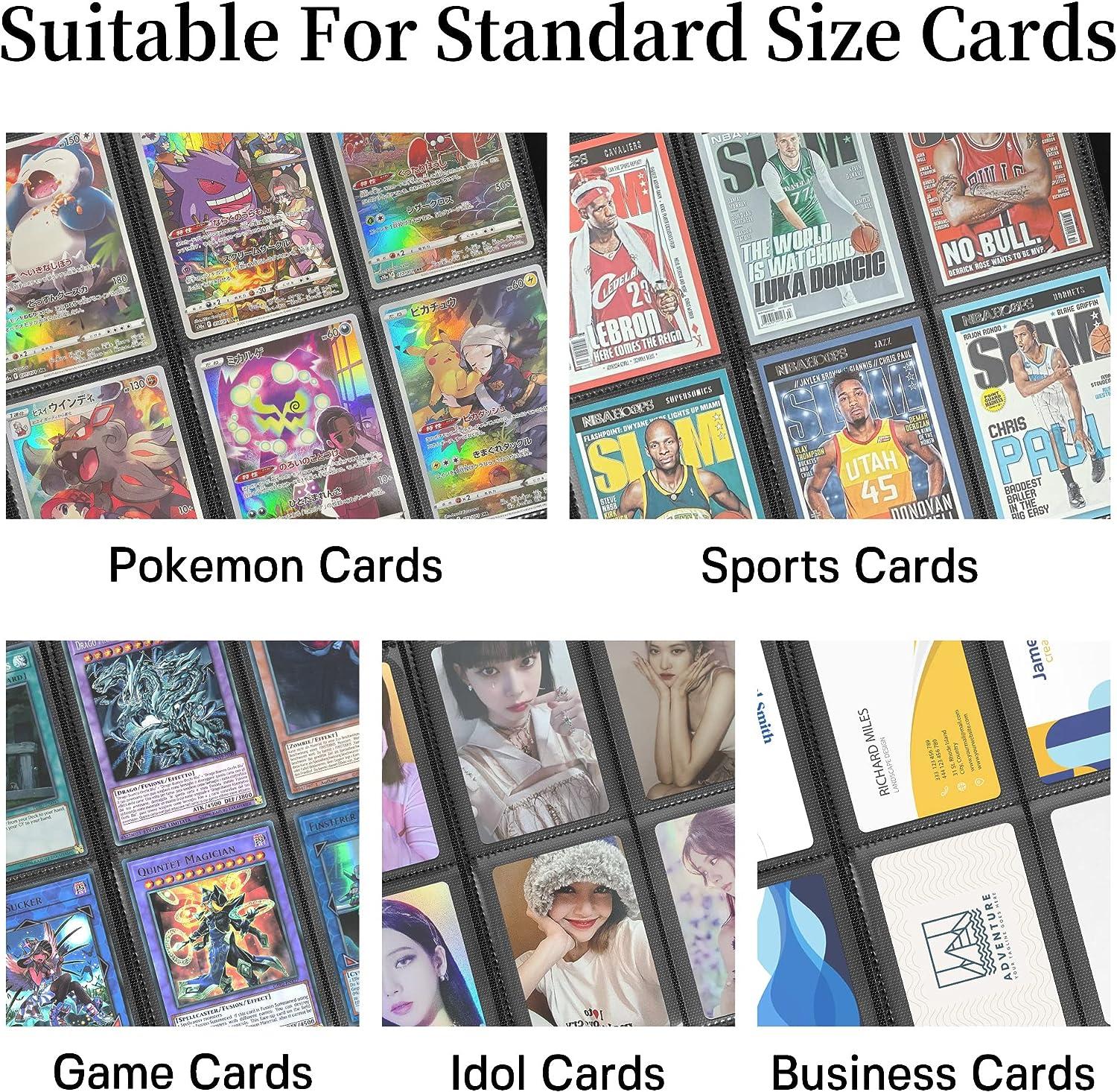 9-Pocket Side Loading Trading Card Binder for Baseball, Football, Pokemon,  Naruto - Black | Buy Now with Express International Delivery | GoSupps.com