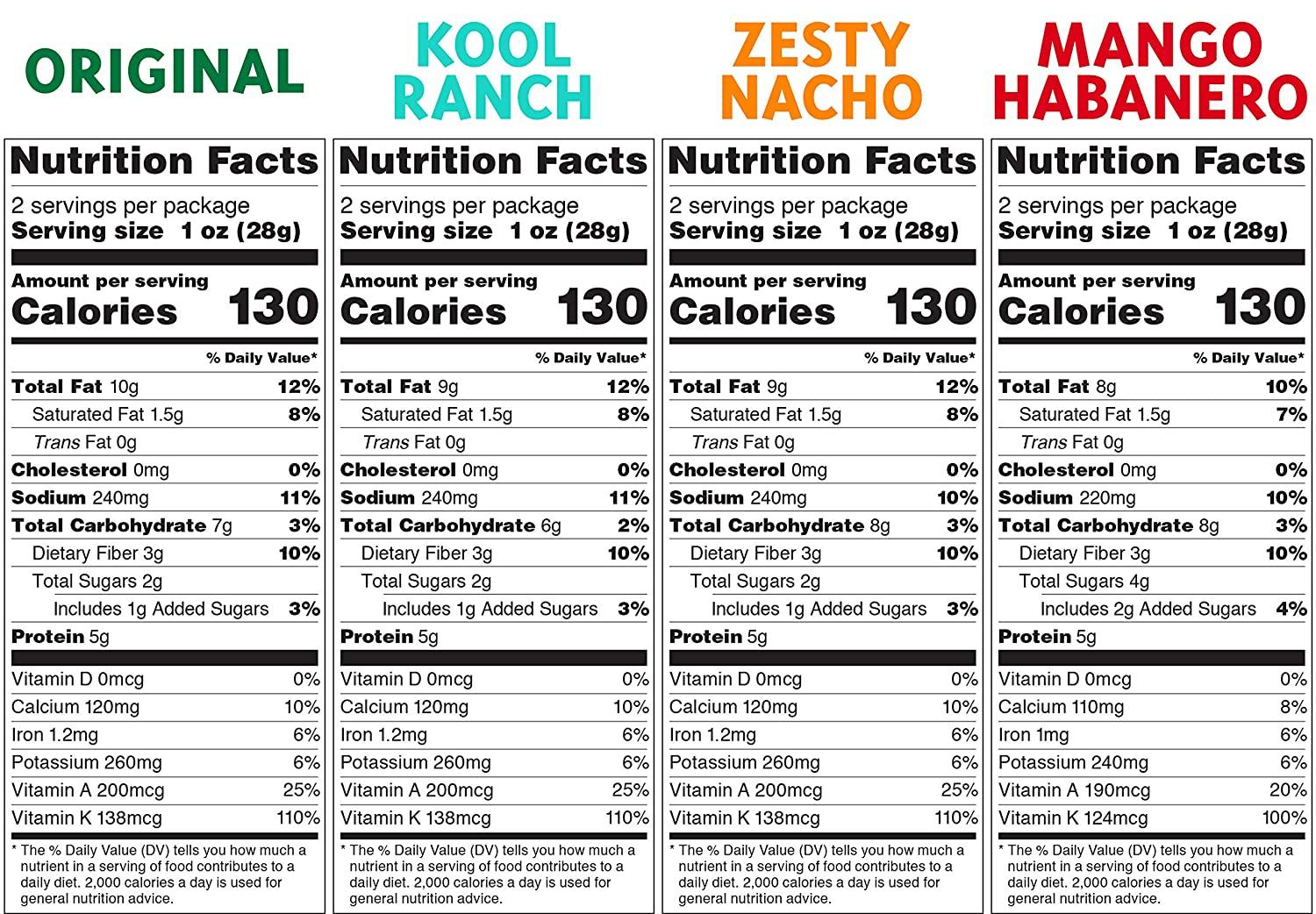 Rhythm Superfoods Kale Chips, Variety Pack, Original/Zesty Nacho/Kool