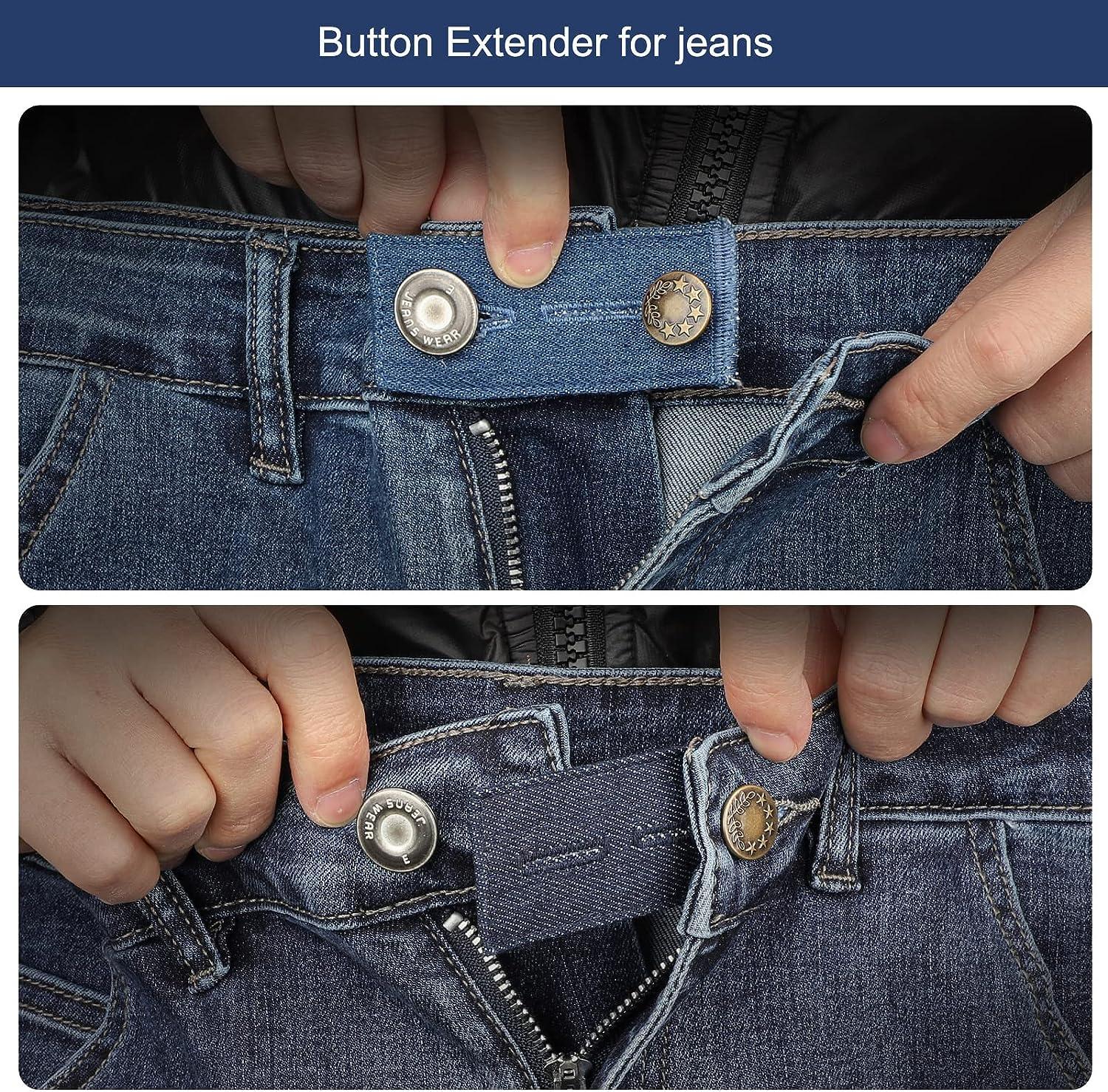Pants Button Extender Collar Button Extender Set,Waist Jeans Extender  Button for Men Women,Collar Neck Button Extenders for Shirts