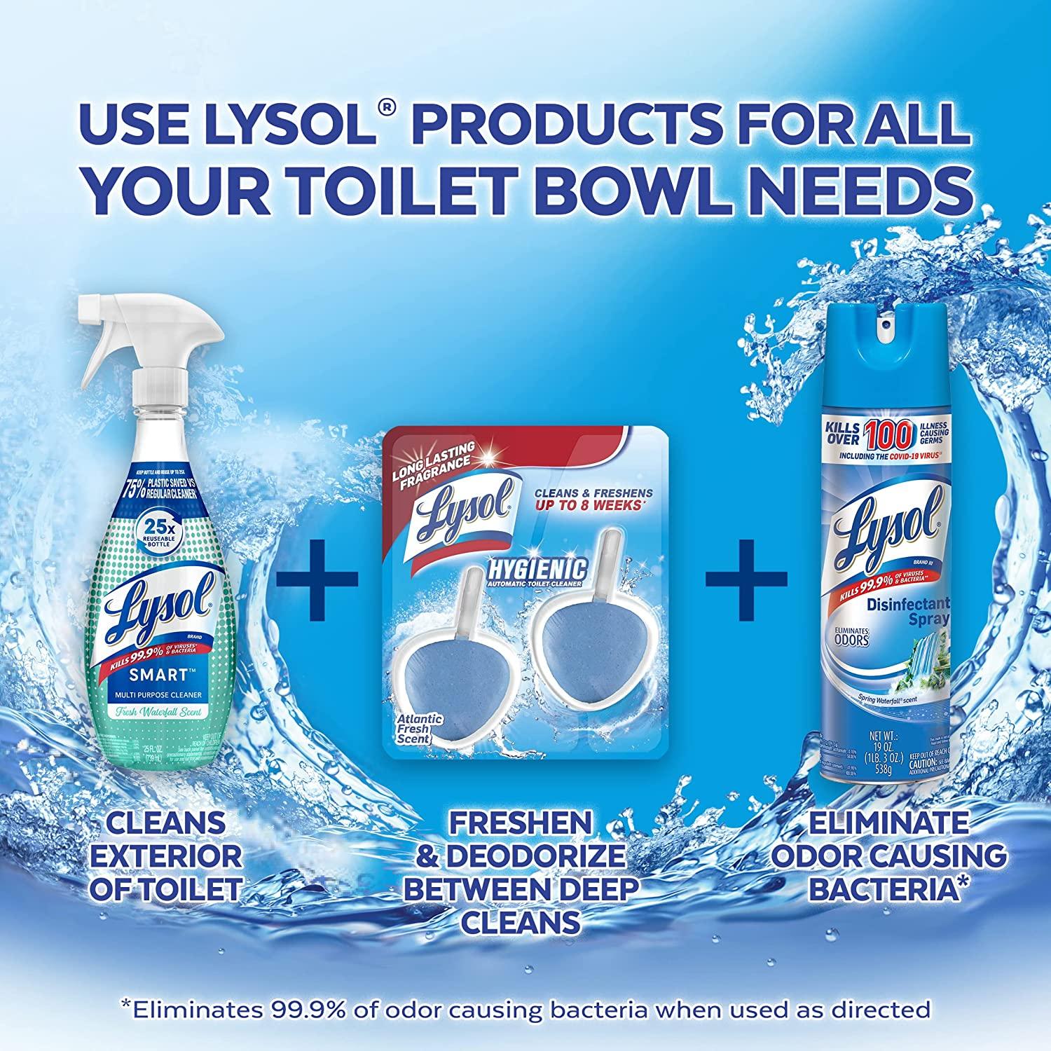 Lysol Automatic InTheBowl Toilet Cleaner, Cleans and Freshens Toilet