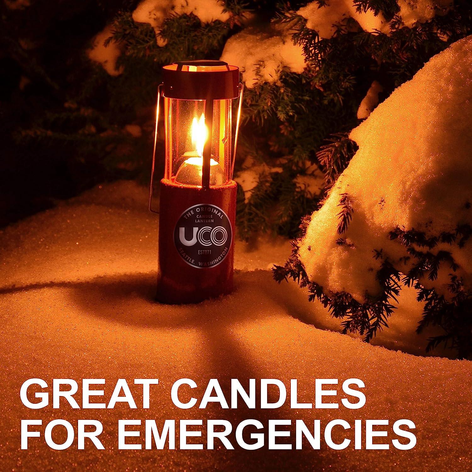 UCO 9-Hour White Candles for UCO Candle Lanterns and Emergency Preparedness  Emergency Candles 20-Pack