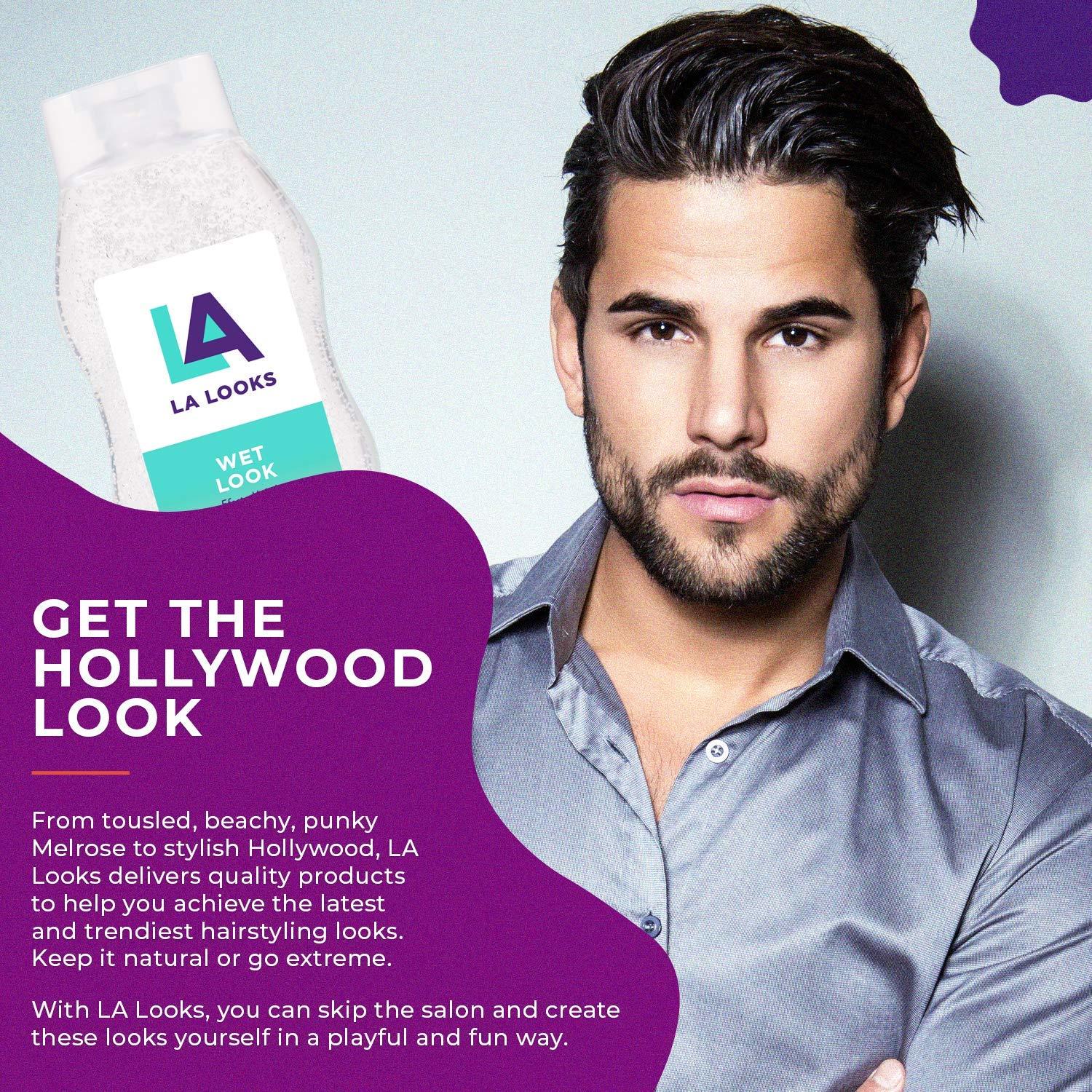 LA Looks Styling Hair Gel 20 Oz Absolute Fixation for Wet Look Hair