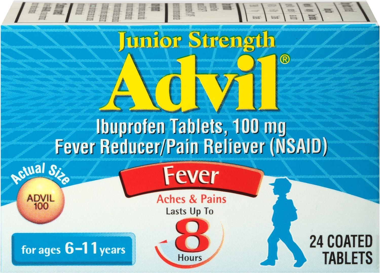 Advil Junior Strength Chewables (24 Tablets Grape Flavor) 100mg