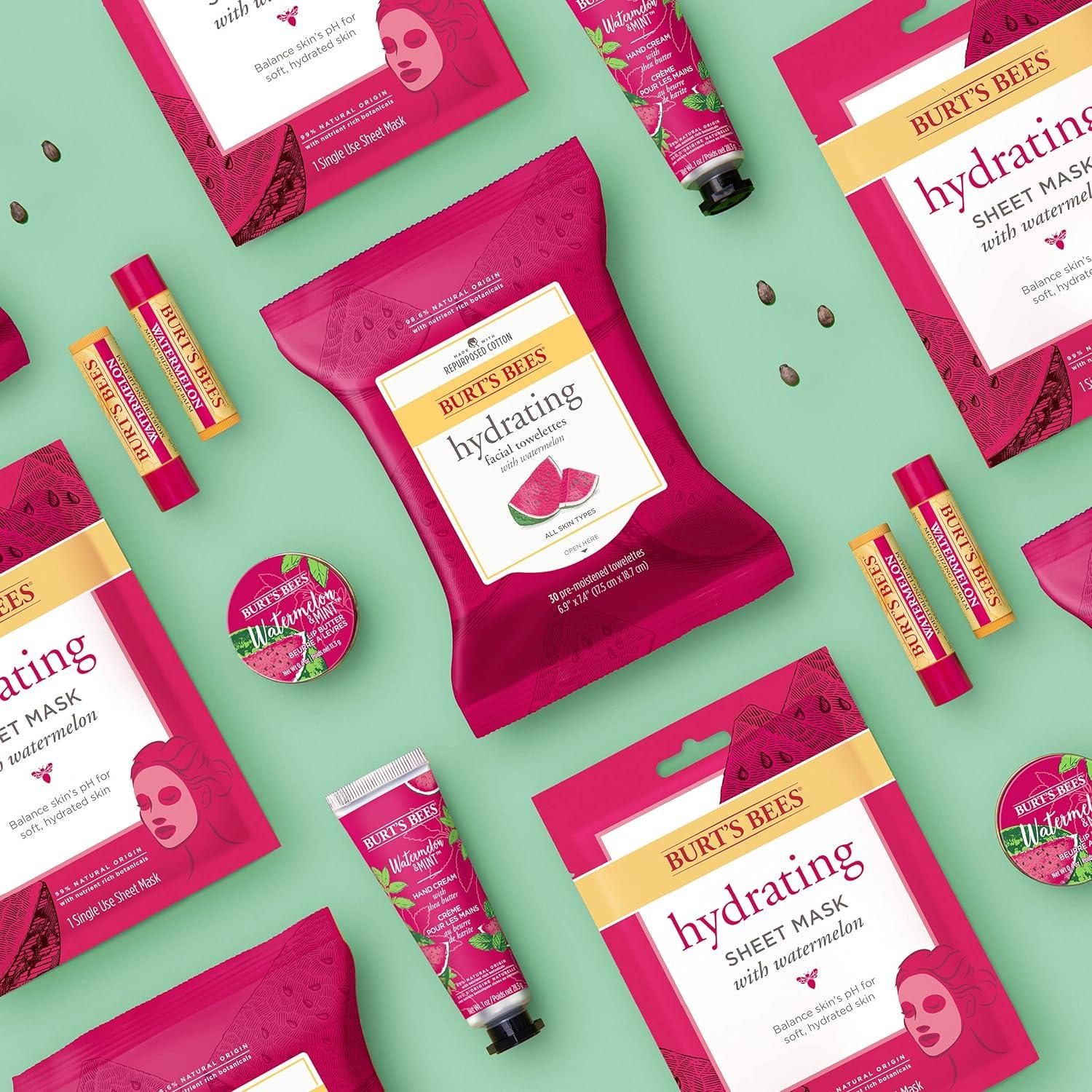 Burt's Bees Face Masks Hydrating Facial Skin Care with Watermelon 100