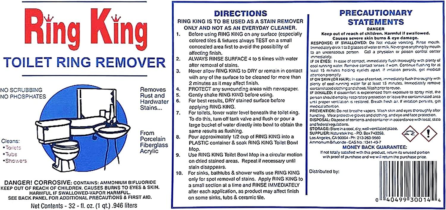 Ring King Toilet Ring Remover, NatureTek Toilet Bowl Cleaner, Multi