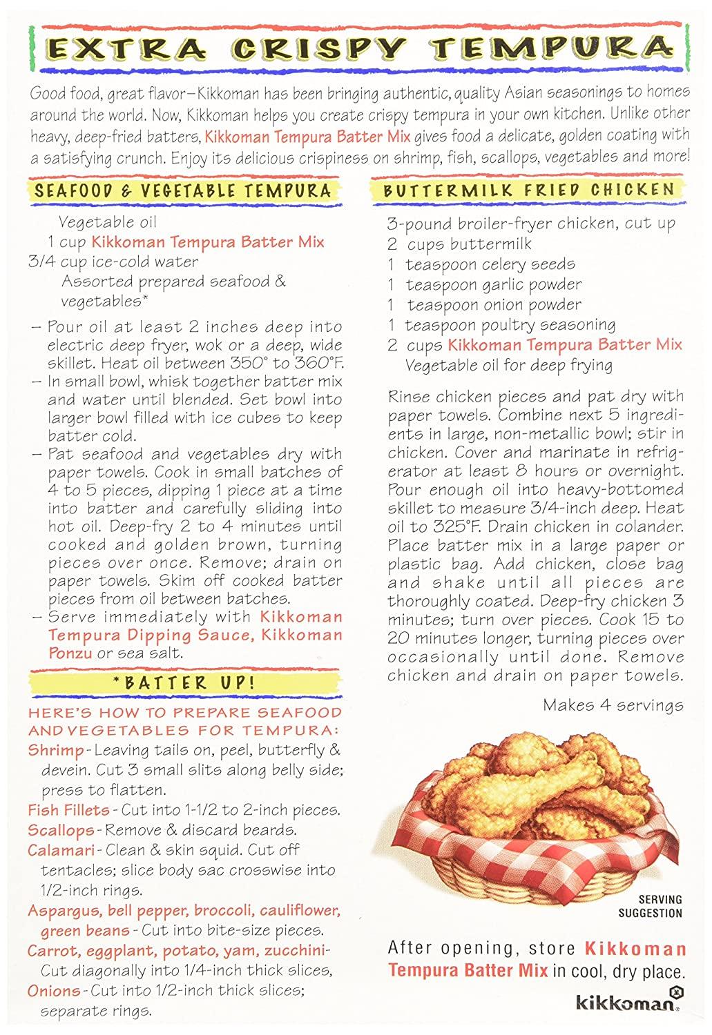 Kikkoman Tempura Batter Mix, 10 Ounce (Pack of 6)