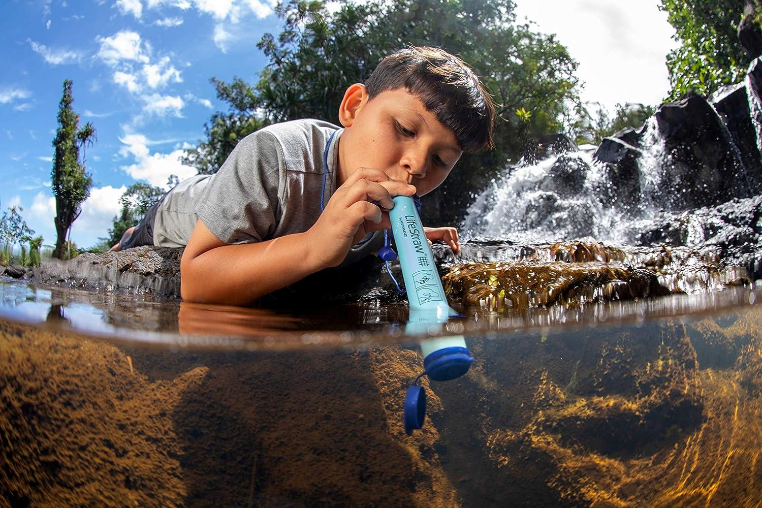 LifeStraw Filtre à Eau Personnel – Bleu – Neuf, Rando, Camping, Urgence
