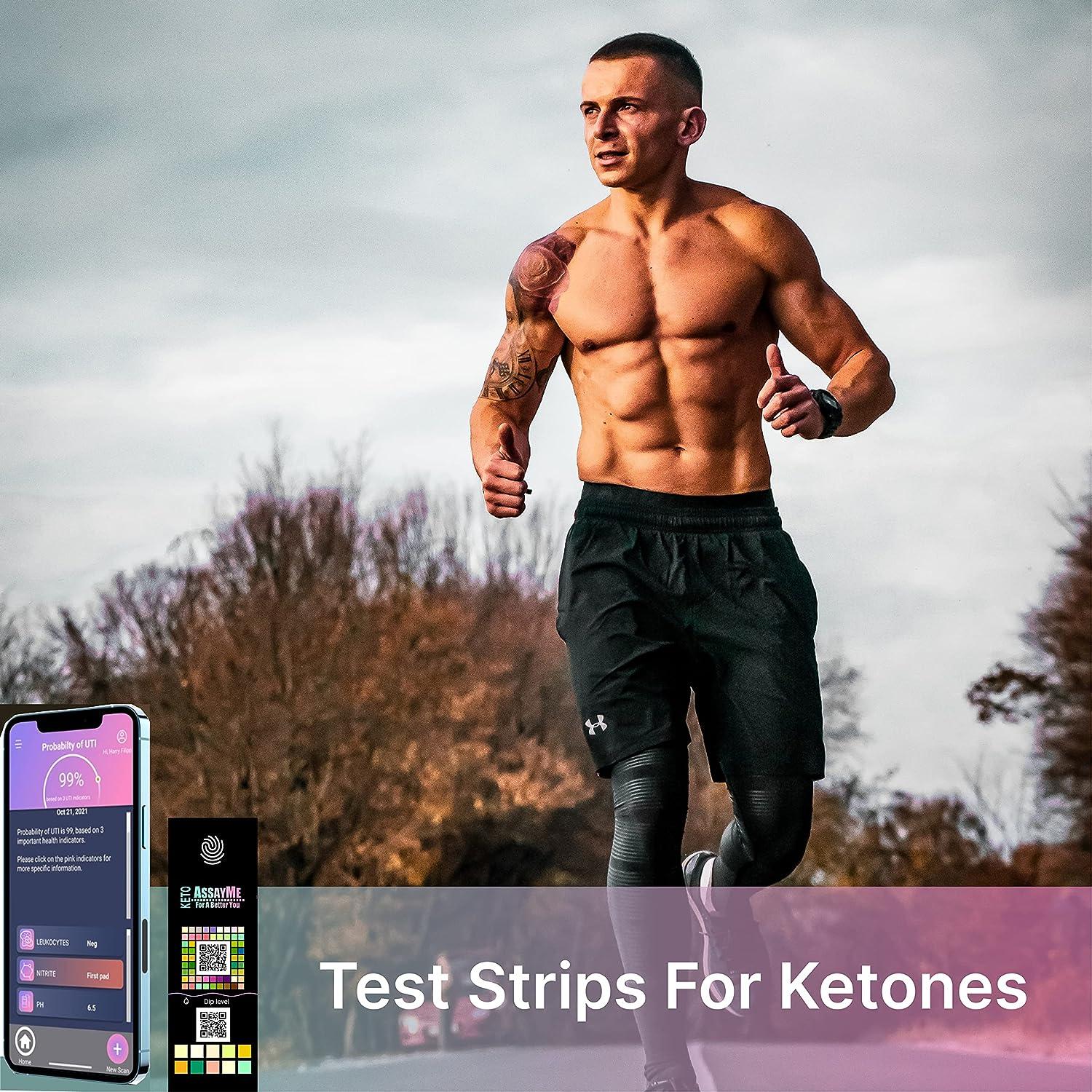 AssayMe Keto, 15 Keto Test Strips, Ketone Strips for Tracking Ketosis