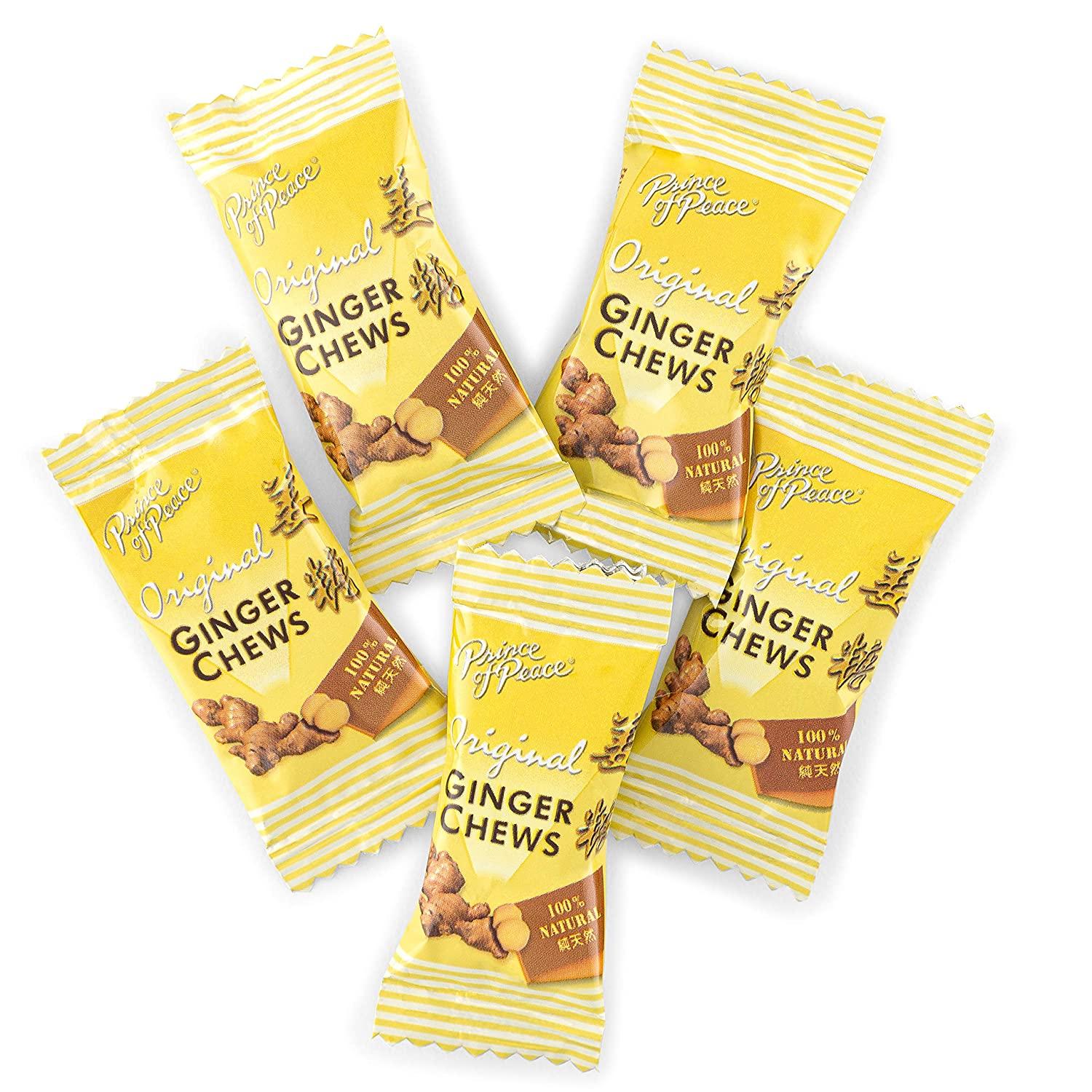 Prince of Peace Original Ginger Chews, 1 lb. Candied Ginger Candy Pack