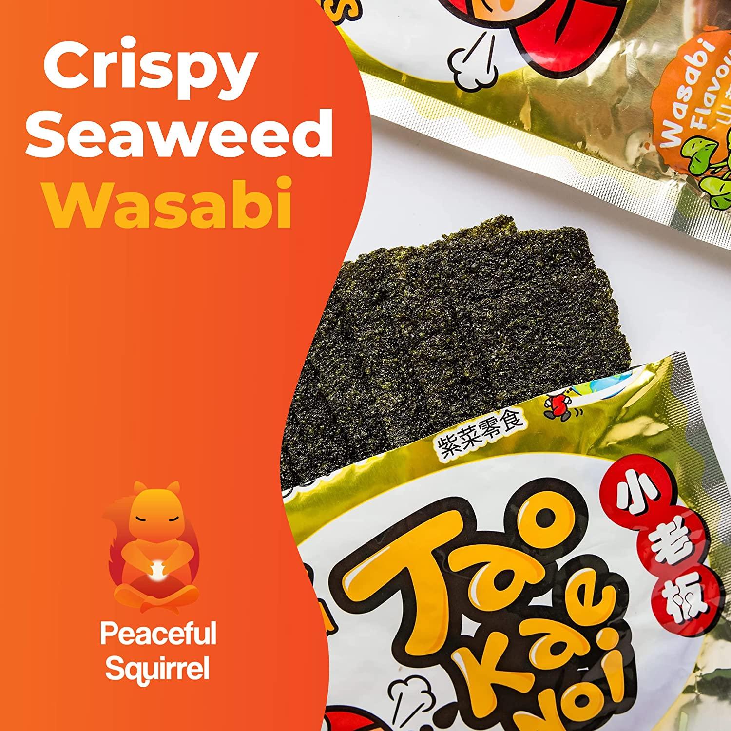 Peaceful Squirrel Variety Tao Kae Noi Thai Crispy Seaweed 6Pack