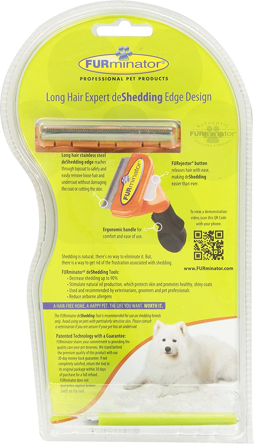 FURminator Medium Dog Undercoat deShedding Tool, Long Hair, Reduces Loose  Hair from Shedding