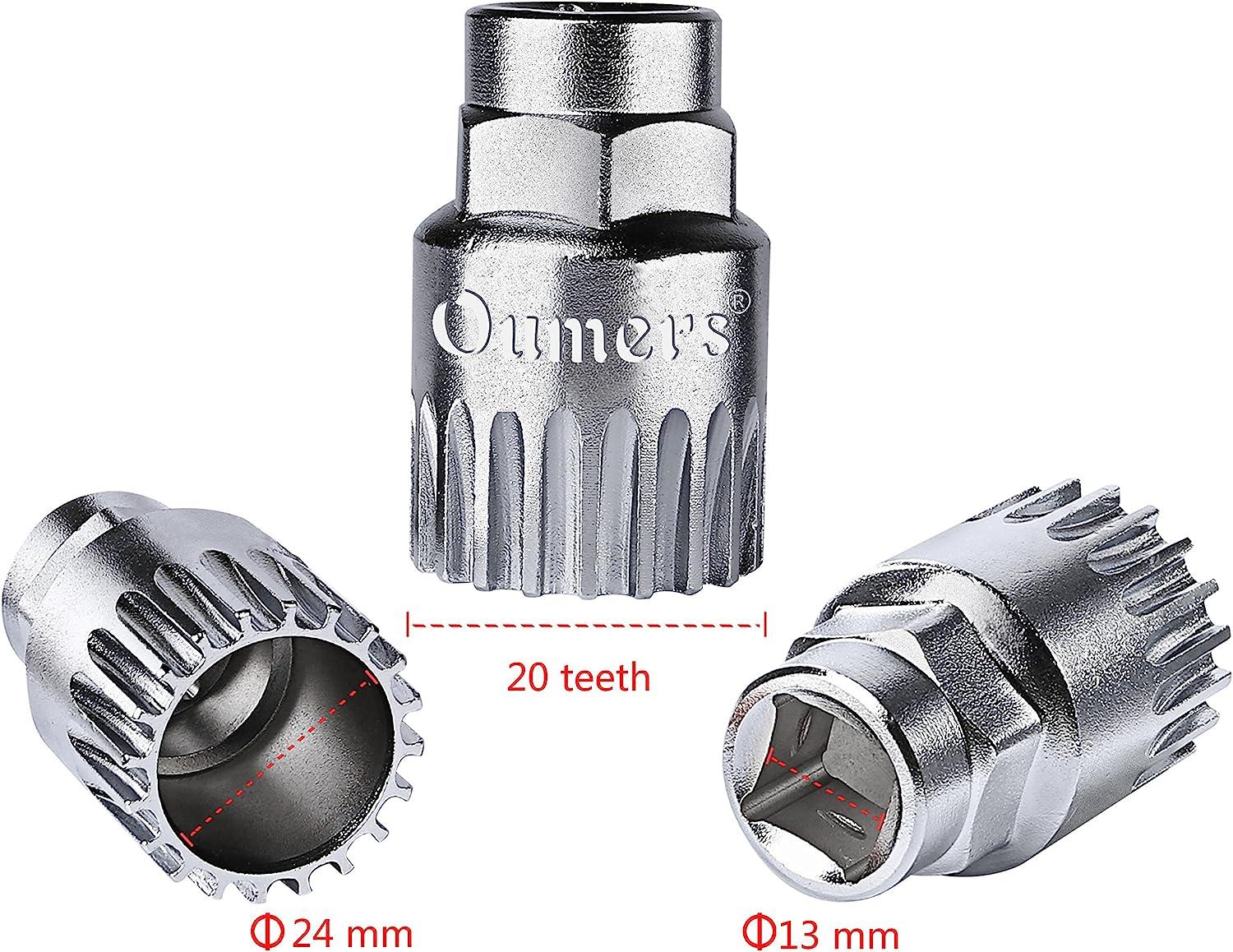 Oumers Bike Crank Extractor Bottom Bracket Remover Kit with 16mm