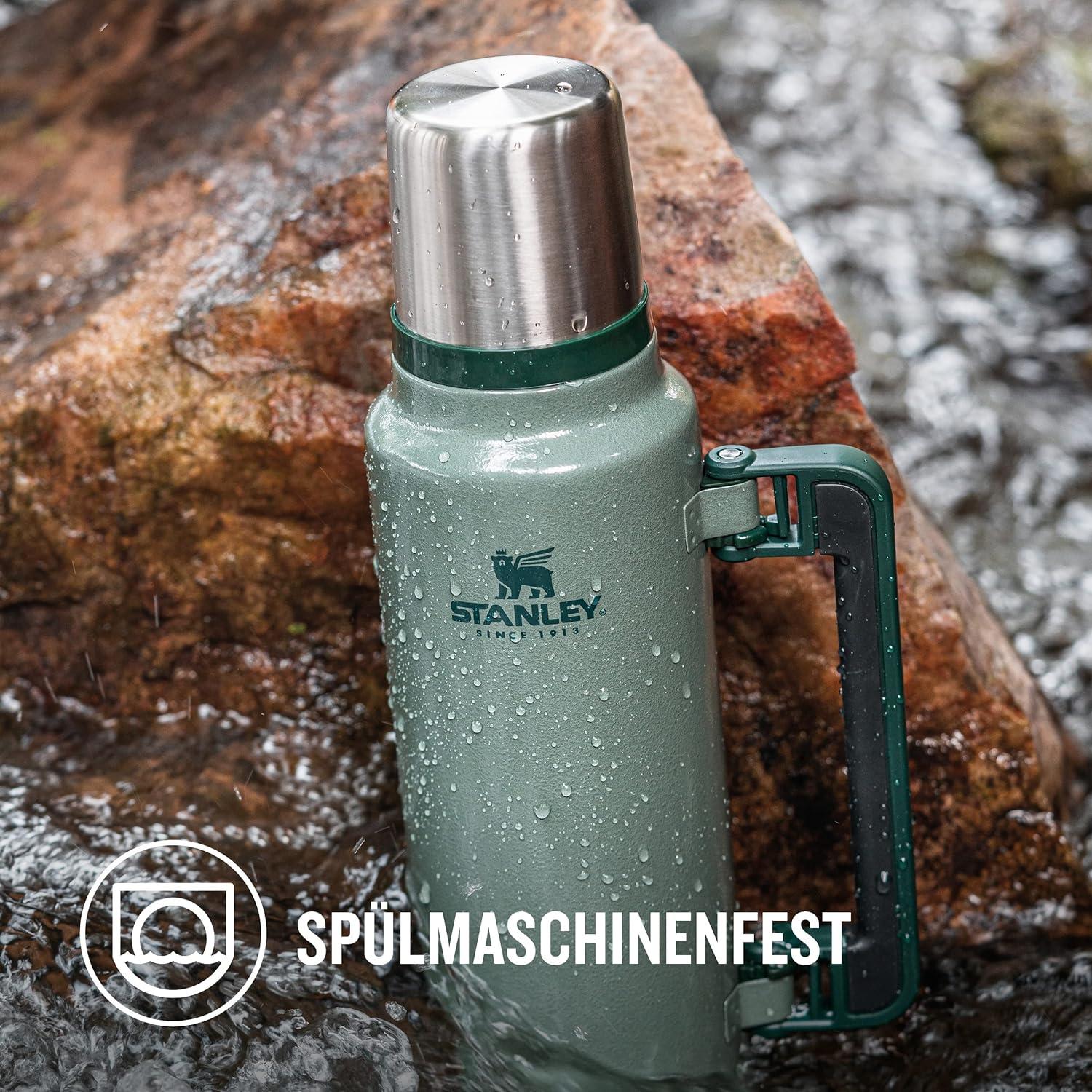 Stanley Classic 1.9L Thermos Bottle - 45 Hours Hot or Cold - Stainless  Steel BPA-Free Dishwasher Safe Matte Black | Buy Now with Express  International Delivery | GoSupps.com